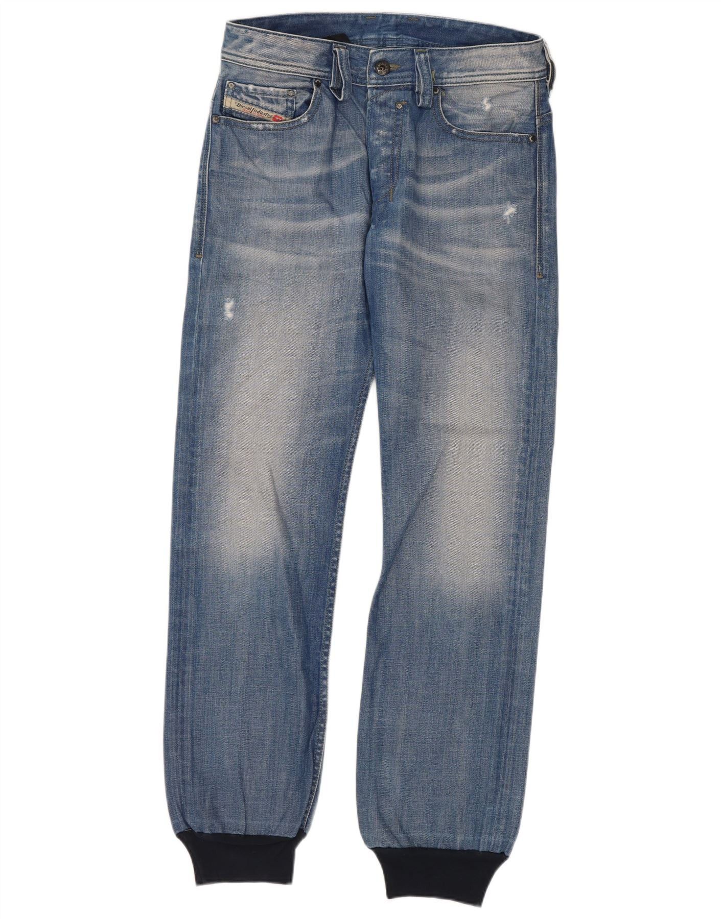 Diesel Womens Joggers Slim Jeans W26 L29 Blue Cotton Size 42" / US 20 - 1 Thumbnail