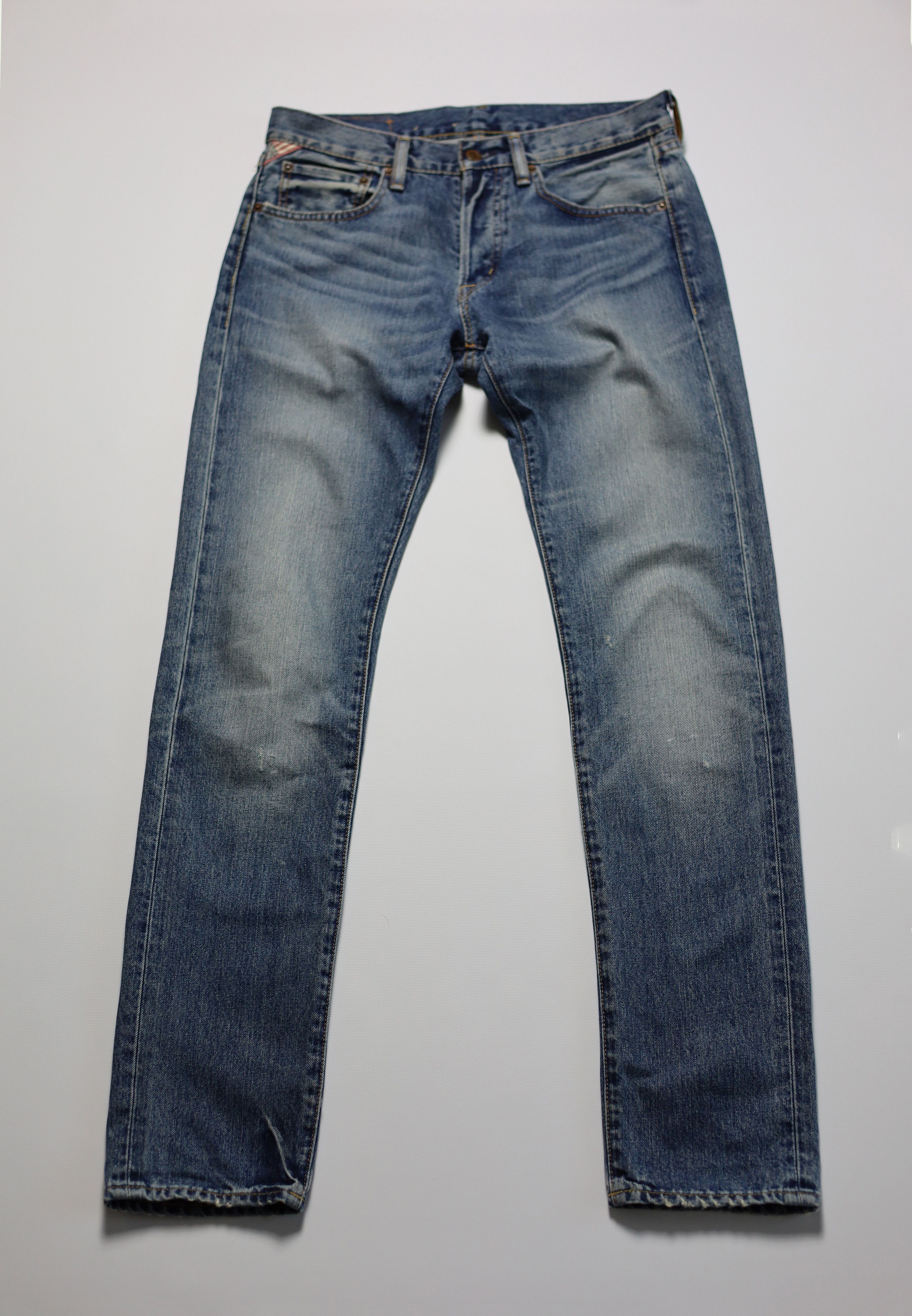 Denim & Supply Ralph Lauren Denim and Supply Ralph Lauren Slim Faded Distressed Jeans Size US 31 - 2 Thumbnail
