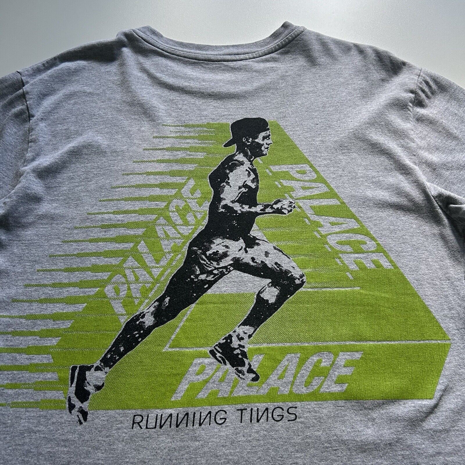 Palace Palace Skateboards Running Tings Graphic T Shirt Medium Rare Size US M / EU 48-50 / 2 - 2 Thumbnail