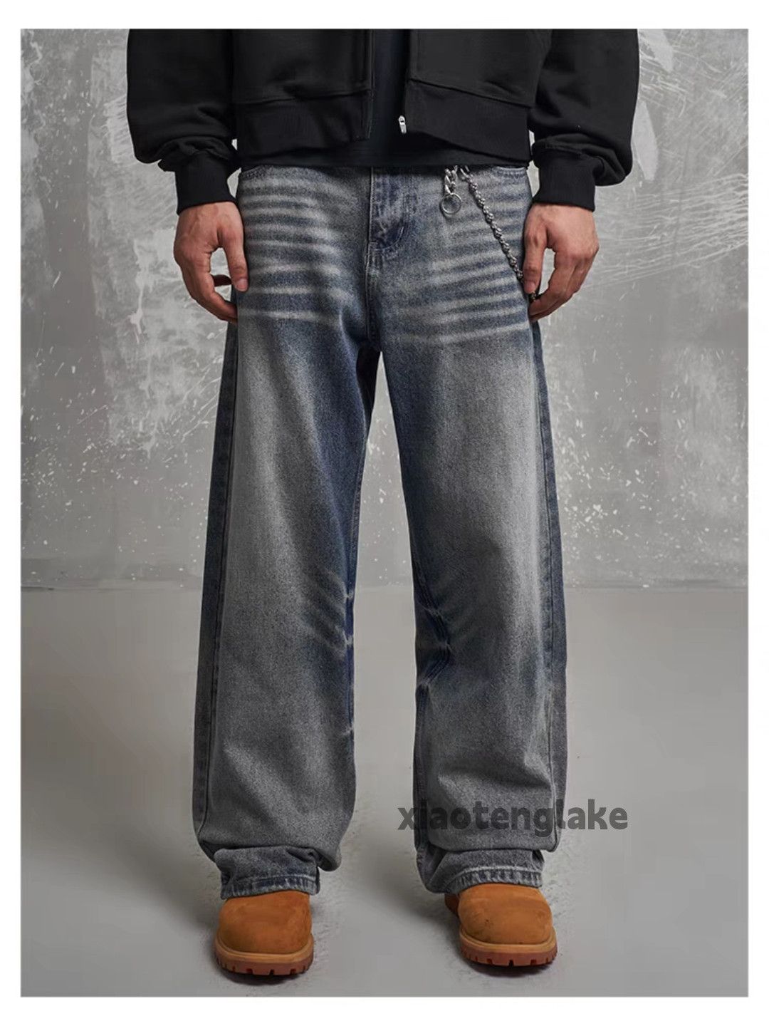Jean × Vintage washed faded cleanfit yuppie loose baggy jeans Size US 32 / EU 48 - 7 Thumbnail