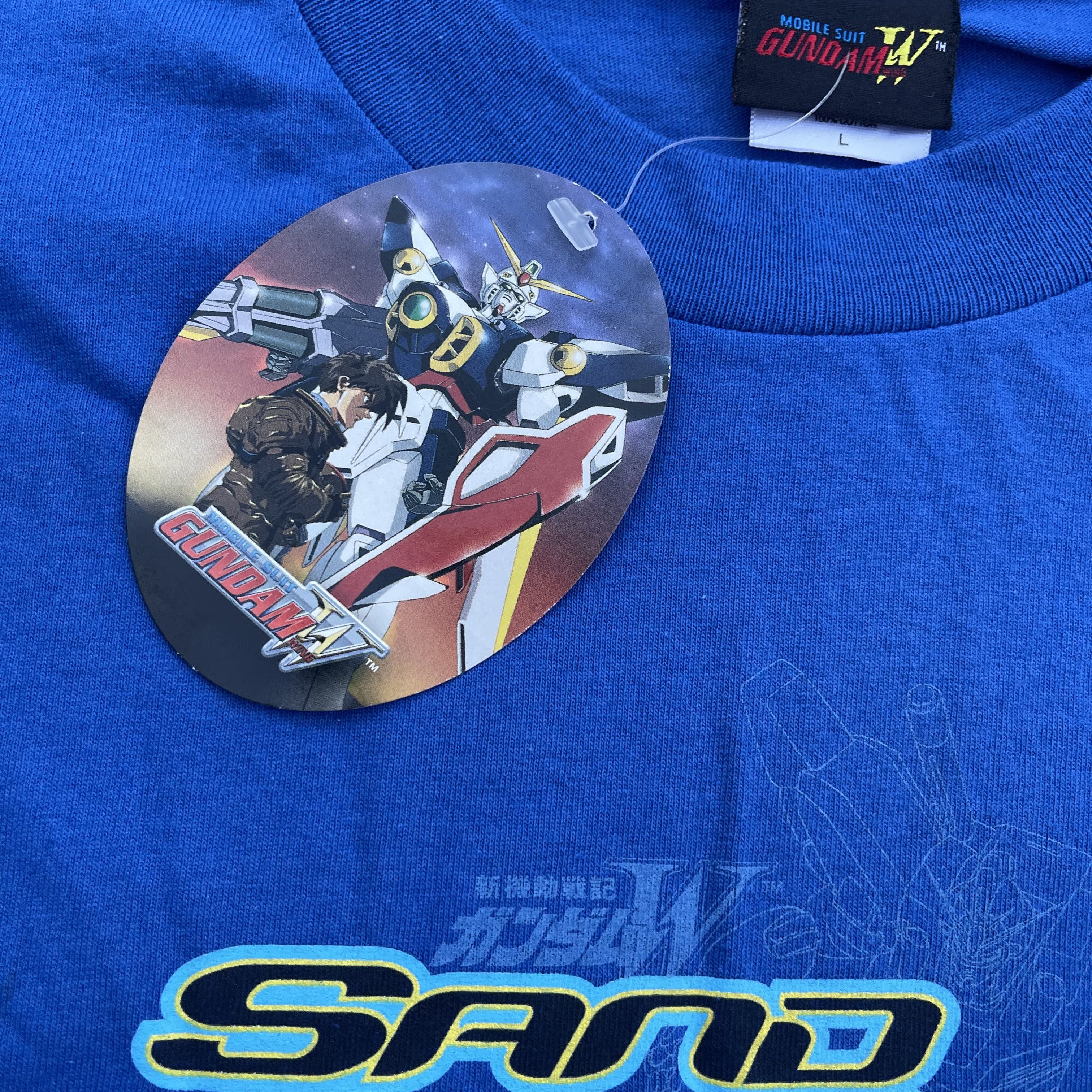 Vintage Vintage 1995 Mobile Suit Gundam Wing Sandrock Anime T-shirt Size US L / EU 52-54 / 3 - 6 Thumbnail