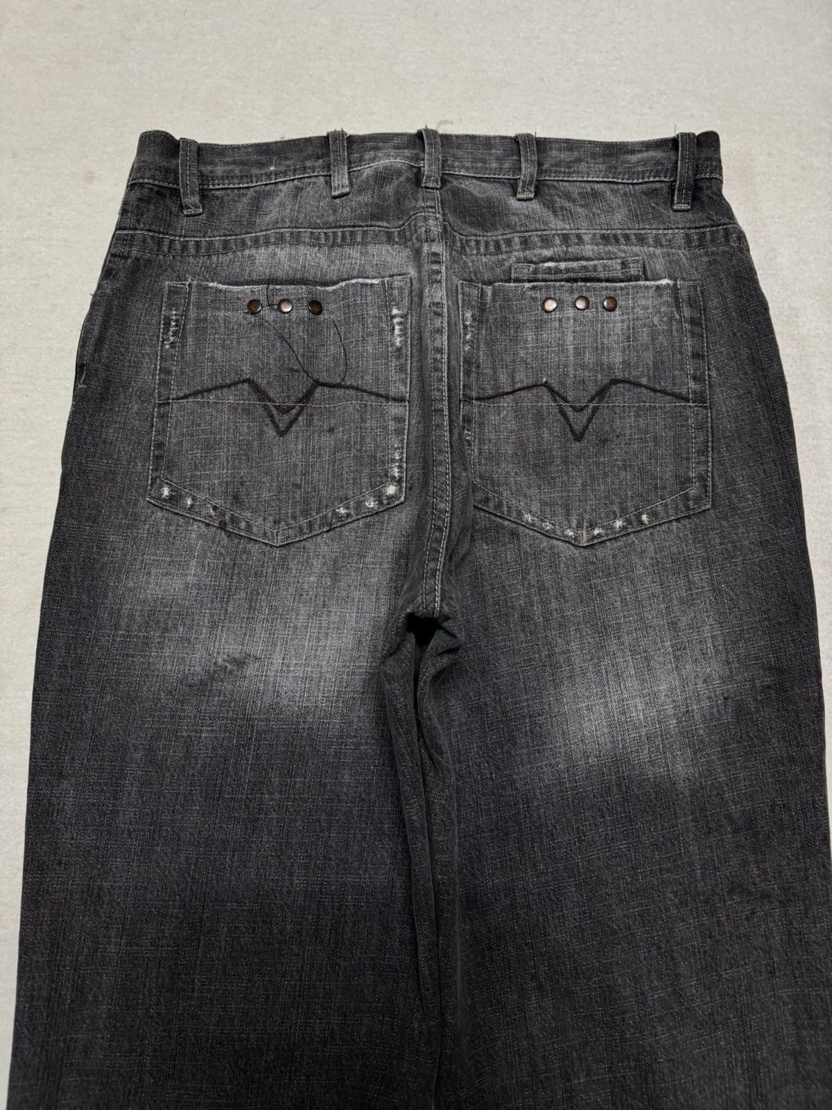 Japanese Brand VINTAGE 2000s BROGUE HOMME BAGGY JNCO FUBU HIPHOP STYLE Size US 32 / EU 48 - 14 Thumbnail