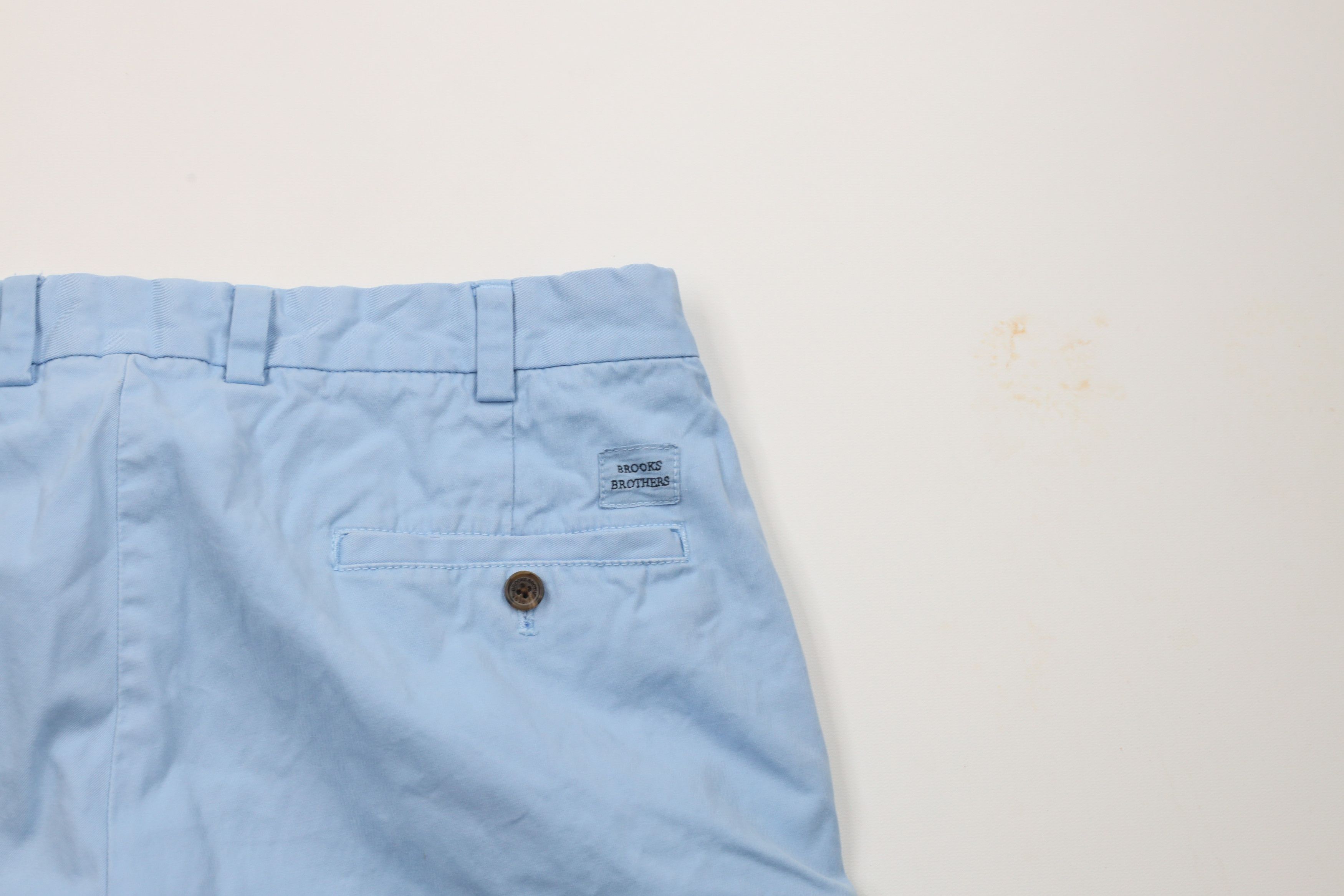 Brooks Brothers × Vintage Vintage Brooks Brothers Bermuda Chino Shorts Carolina Blue Size US 34 / EU 50 - 9 Thumbnail