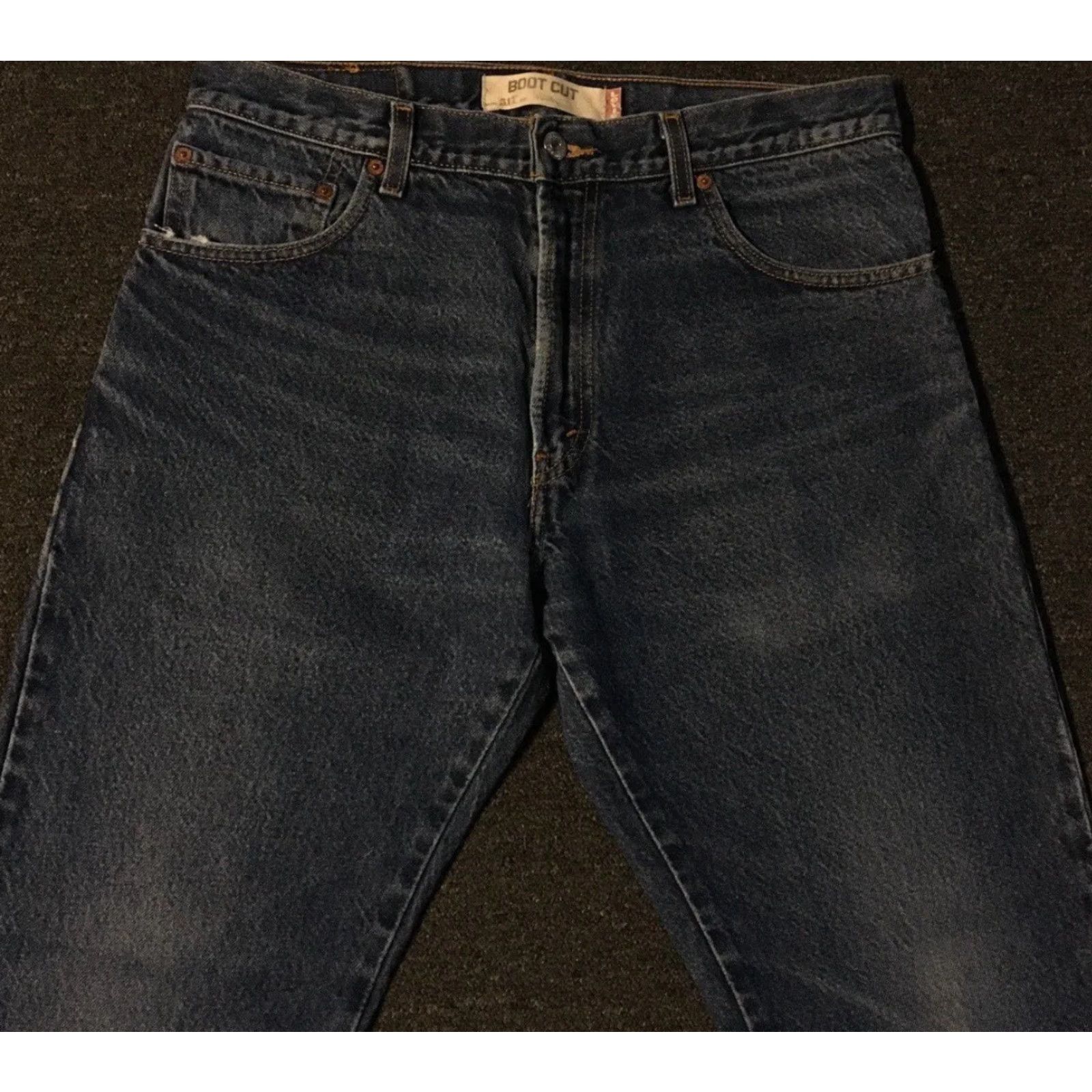 Levi's VINTAGE Levi's 517 Jeans Bootcut Men 34 Blue Denim Distressed 90s Rock Grunge Punk Cowboy Biker Western 30 In Inseam USA USA Size US 34 / EU 50 - 7 Thumbnail