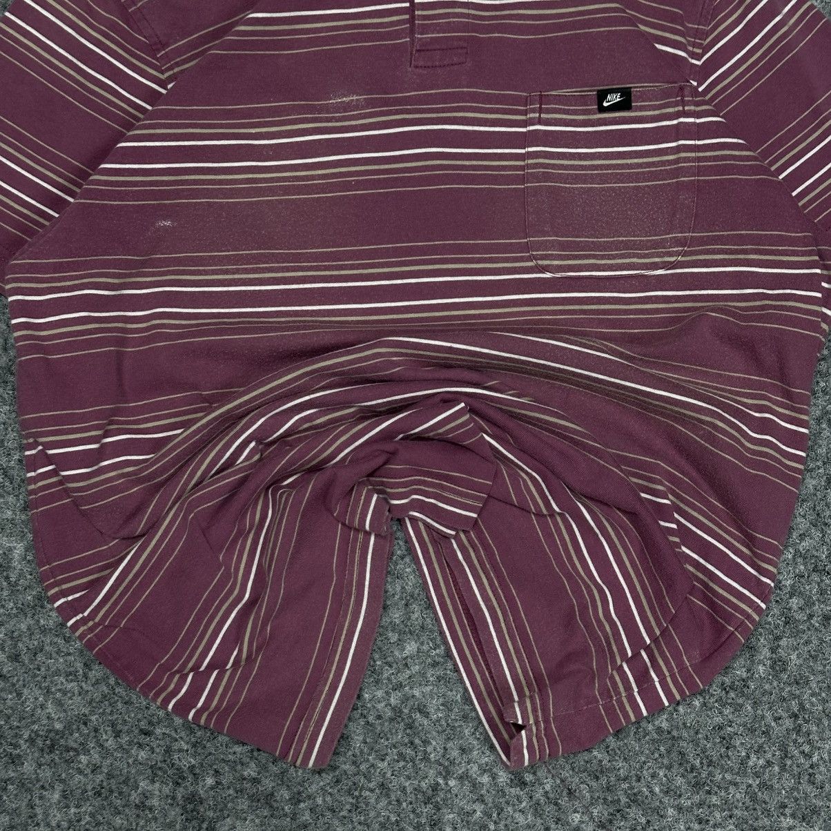 Nike VTG Stripped Nike Pink Polo Size L Hype Trend Staff Pick Size US L / EU 52-54 / 3 - 5 Thumbnail