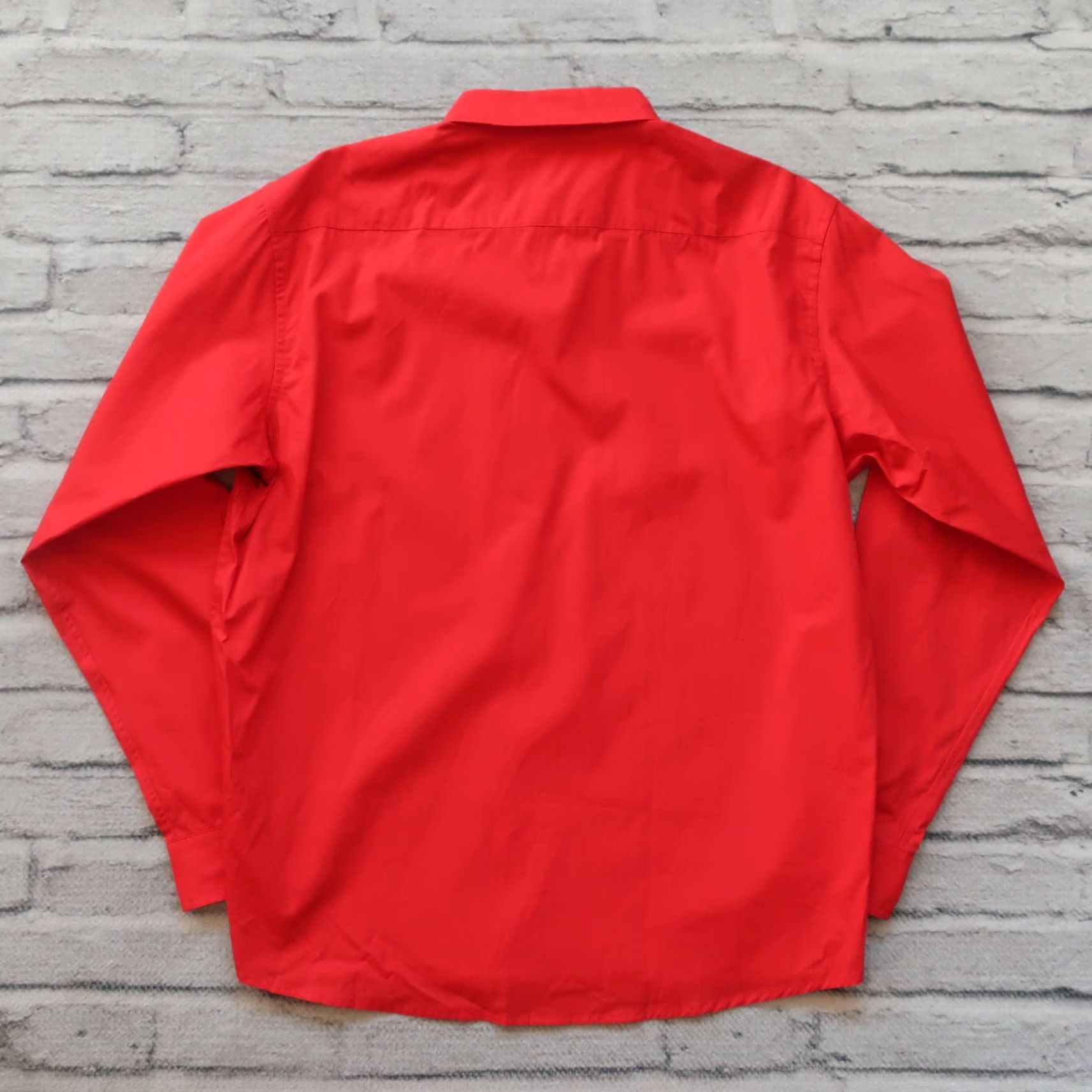 BIANCA CHANDON Bianca Chandon Western Shirt Large Red Pattern Men Size US L / EU 52-54 / 3 - 7 Thumbnail