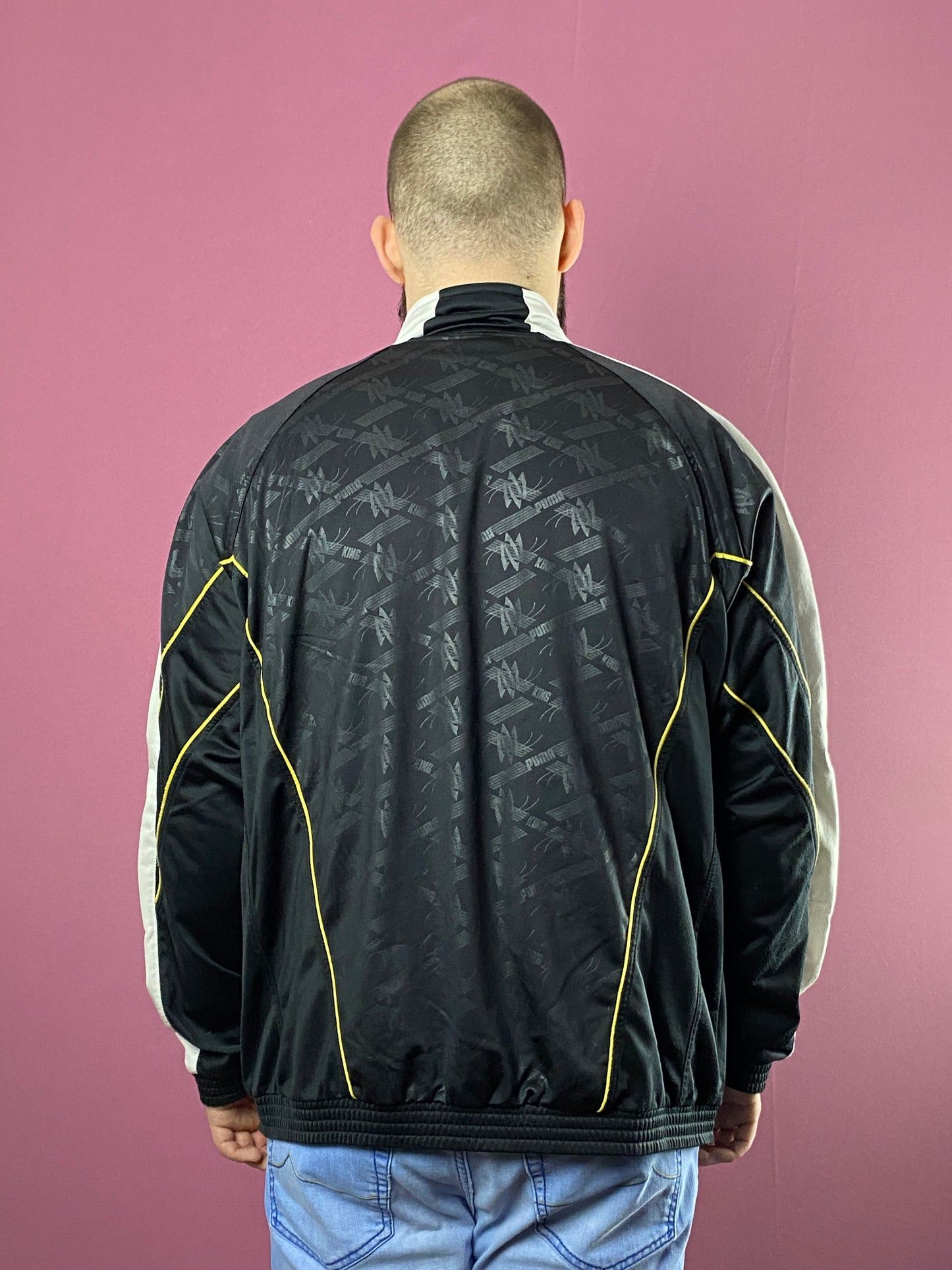 Puma × Vintage 80s Puma King Monogram Vintage Men's Track Jacket - XL Size US XL / EU 56 / 4 - 3 Thumbnail