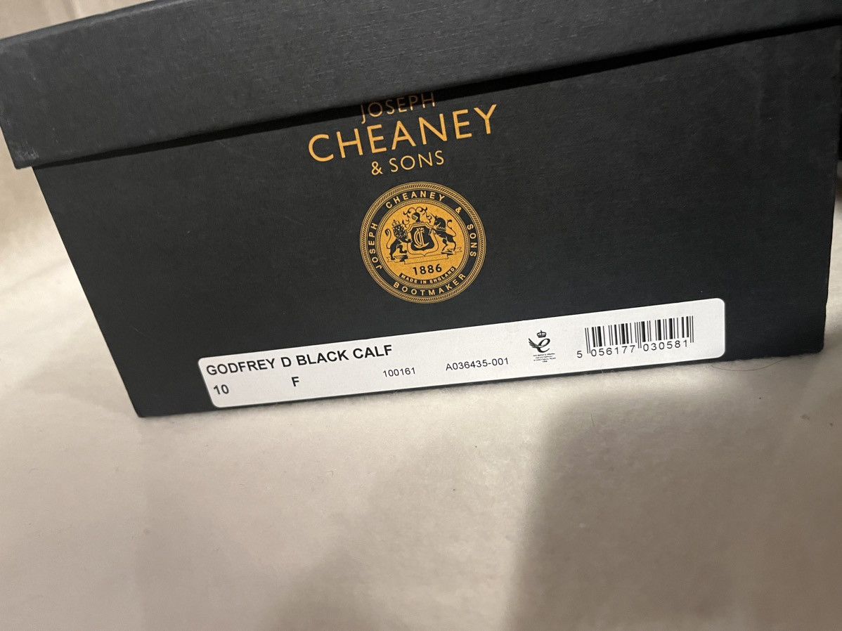 Cheaney GODFREY D BLACK CALF Size US 12 / IT 42 - 4 Thumbnail