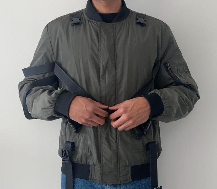 Other Khaki green bomber jacket with adjustable straps Size US L / EU 52-54 / 3 - 3 Thumbnail
