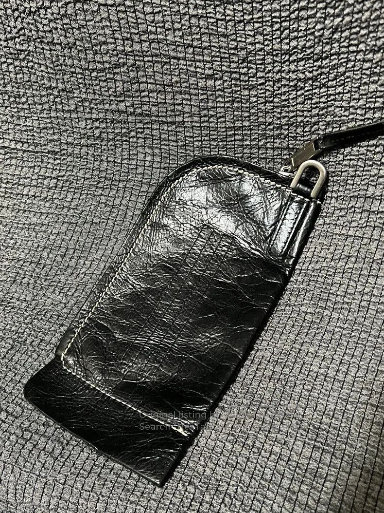 Rick Owens rick owens black leather card holder bag . Size ONE SIZE - 1 Thumbnail