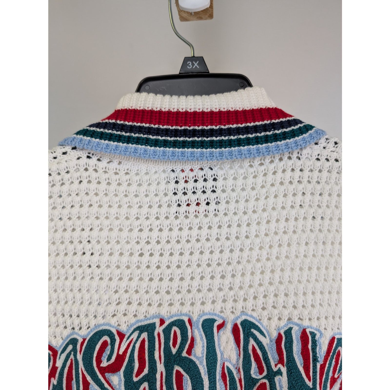 Casablanca o1rshd1 Sporty Faux Crochet Shirt in White Size US M / EU 48-50 / 2 - 12 Thumbnail