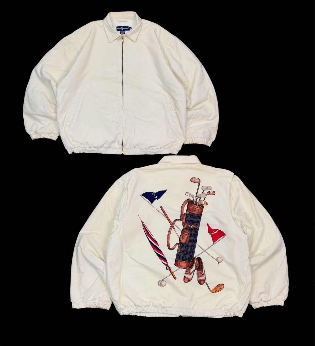 Vintage 90s Polo Ralph Lauren Jacket Golf Graphic