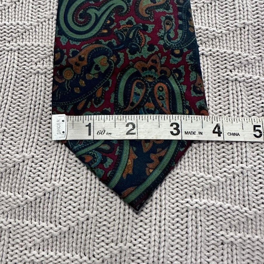 Vintage Vintage Addison on Madison maroon paisley silk tie Size ONE SIZE - 6 Thumbnail