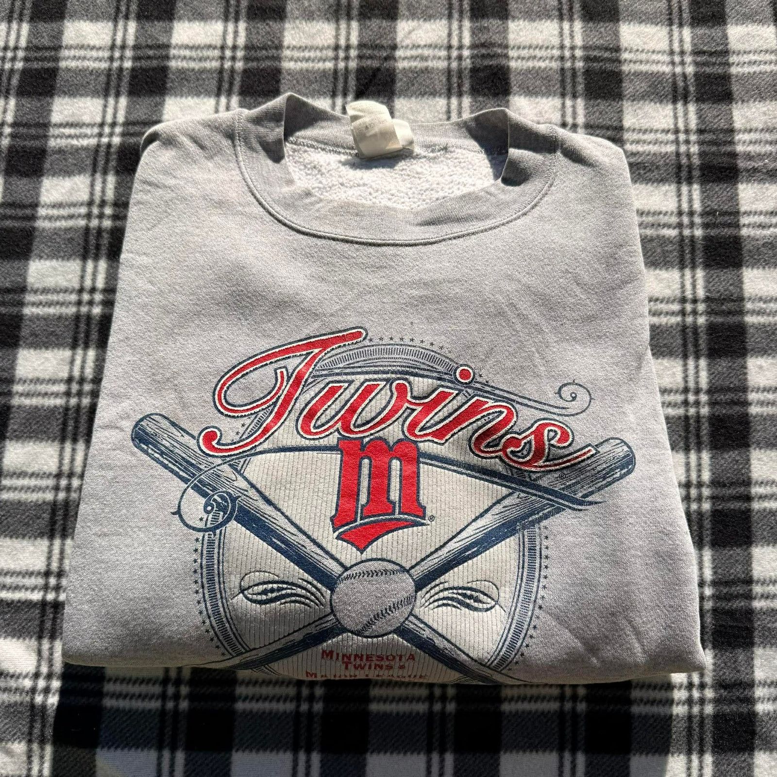 Lee Vintage 90s Lee Sport Minnesota Twins Crewneck Sweatshirt L Size US L / EU 52-54 / 3 - 1 Thumbnail