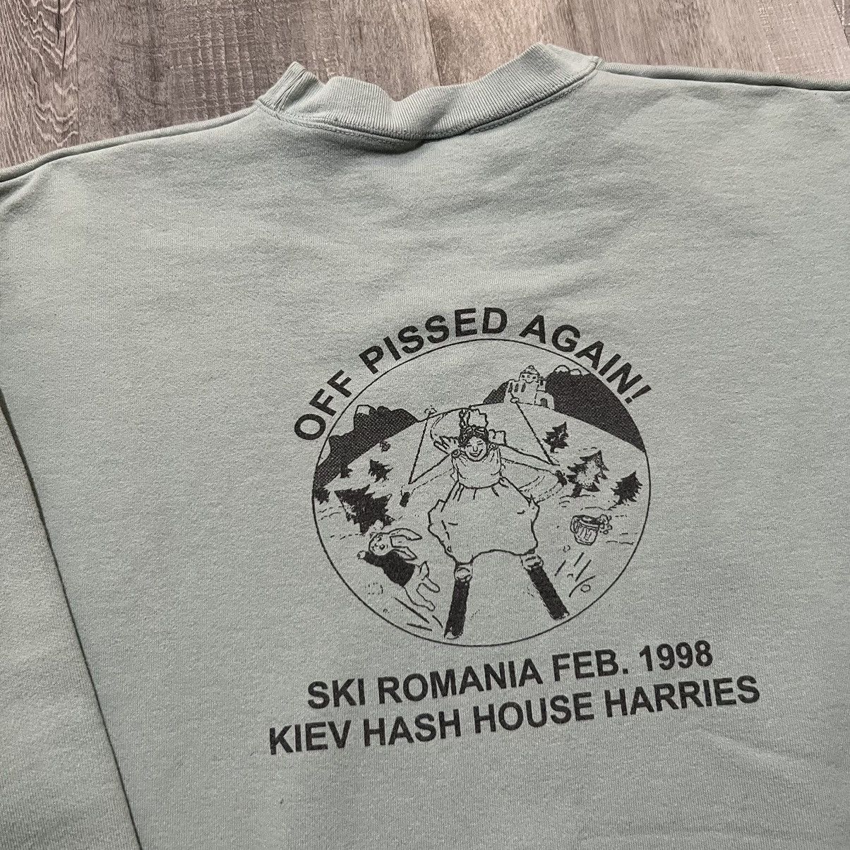 Vintage VTG Ski Romania Kiev Hash House 90s Skiing Club Sweatshirt Size US XL / EU 56 / 4 - 5 Thumbnail