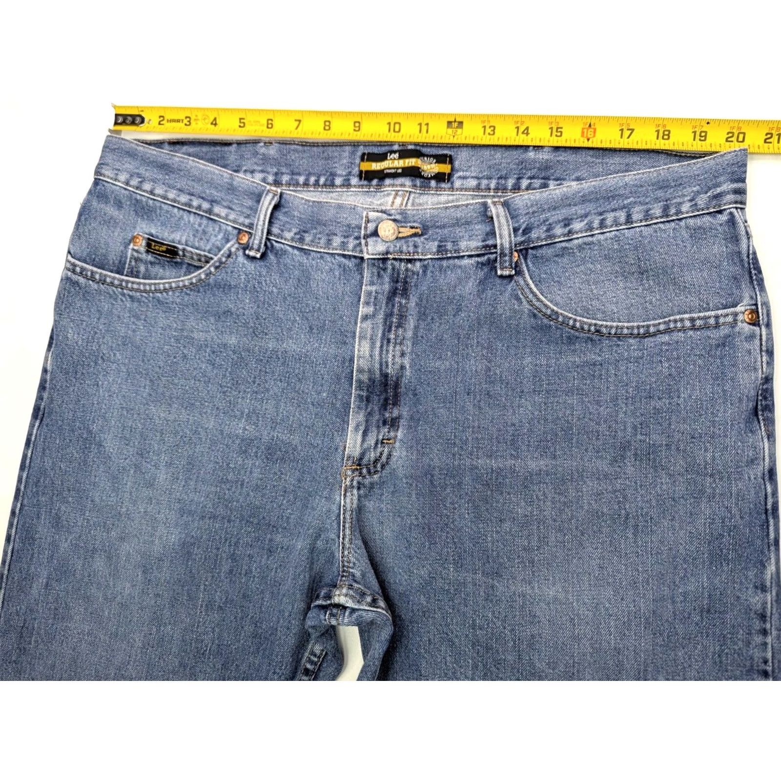 Lee LEE Regular Fit Jeans Men 40x30 Blue Denim 2008973 Straight Leg 5-Pocket Regular Lift Size US 40 / EU 56 - 6 Thumbnail