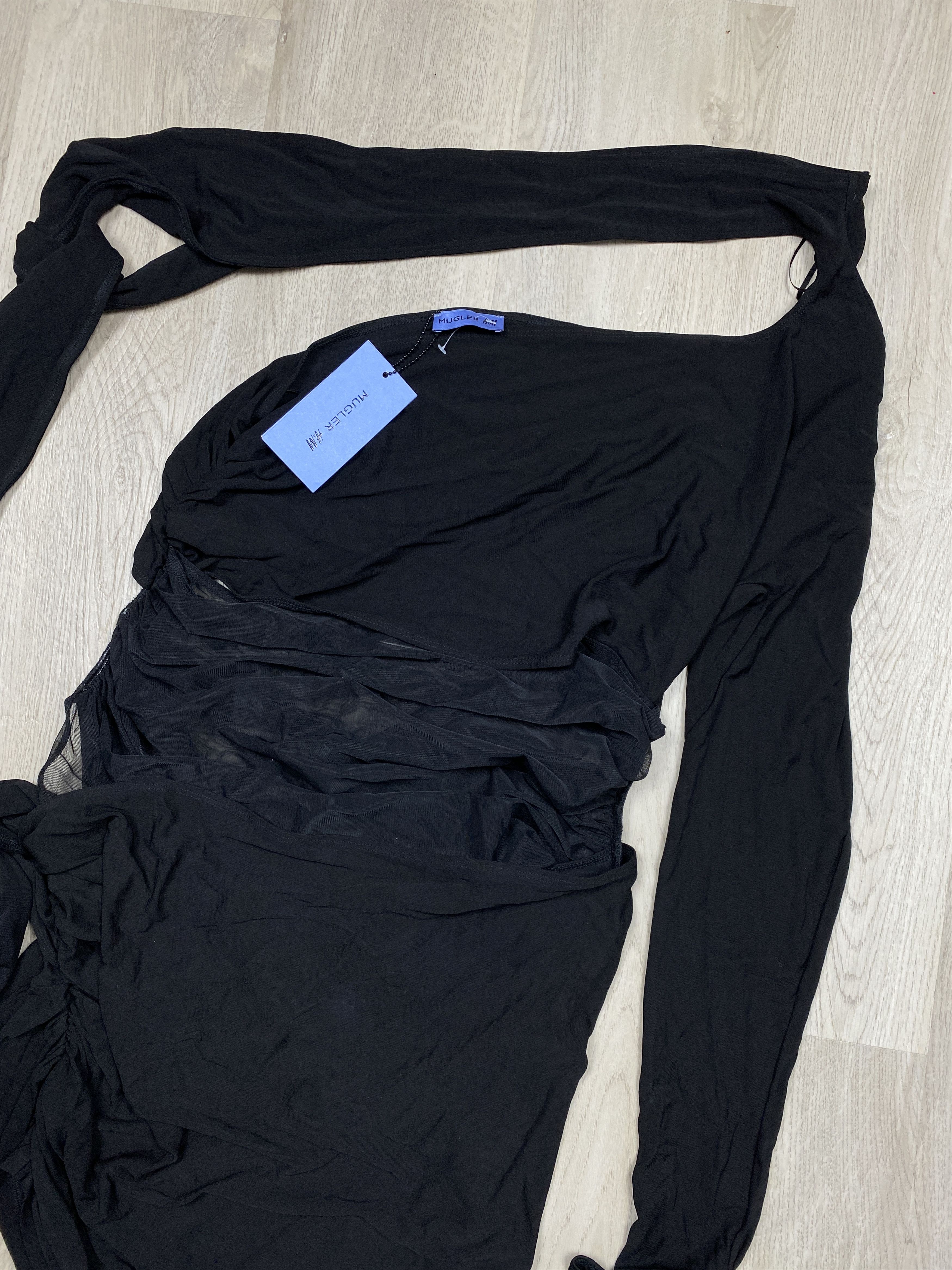 H&M H&M HM X MUGLER Knot Detail One Shoulder Dress Size XL / US 12-14 / IT 48-50 - 6 Thumbnail