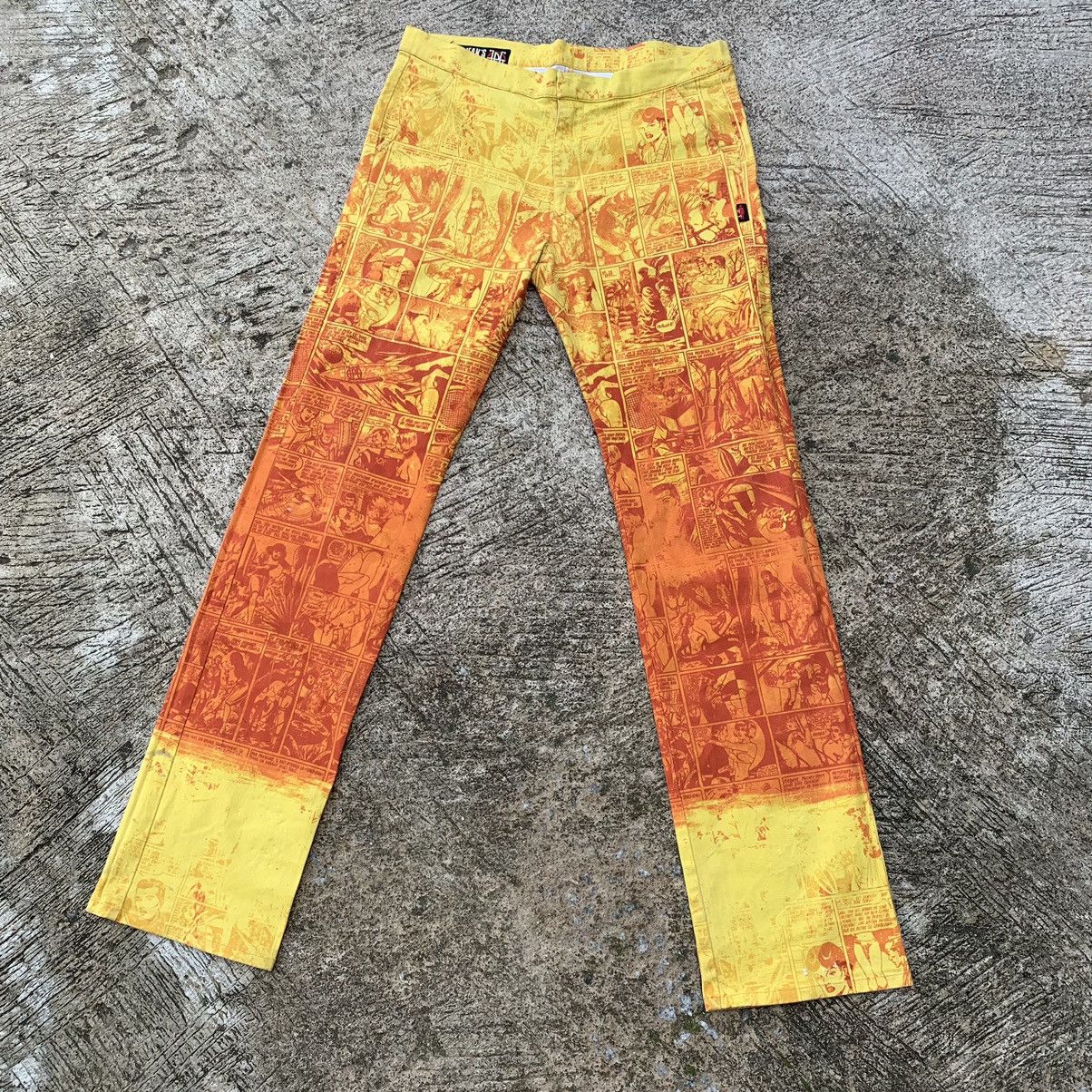 Jean Paul Gaultier 1995 Jean Paul Gaultier Orange Comics Pants Size US 32 / EU 48 - 1 Thumbnail