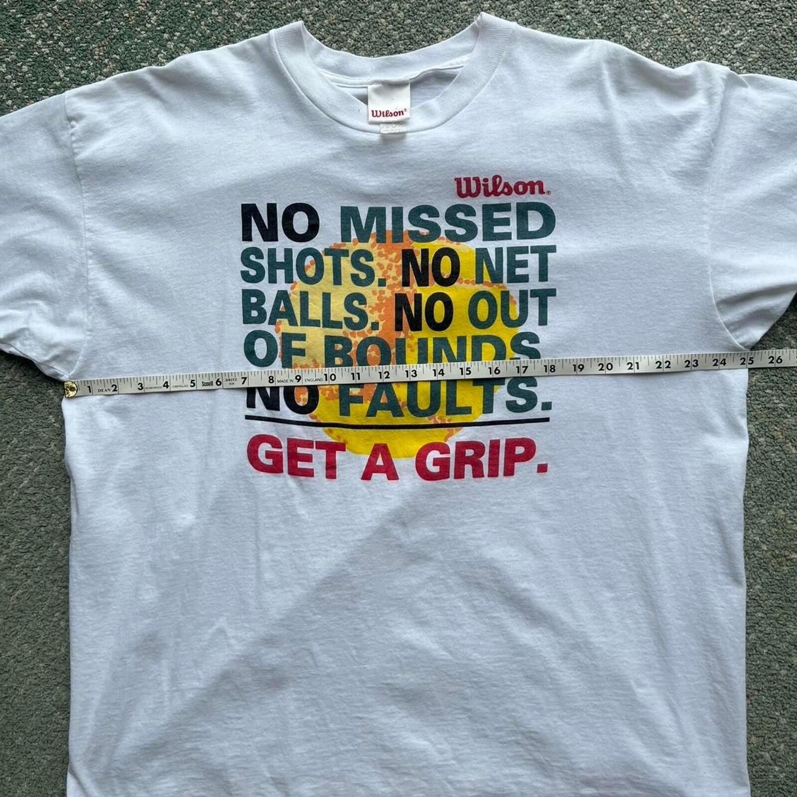 Wilson Vintage 90s Wilson Tennis Slogan Graphic T-Shirt Size US XXL / EU 58 / 5 - 5 Thumbnail