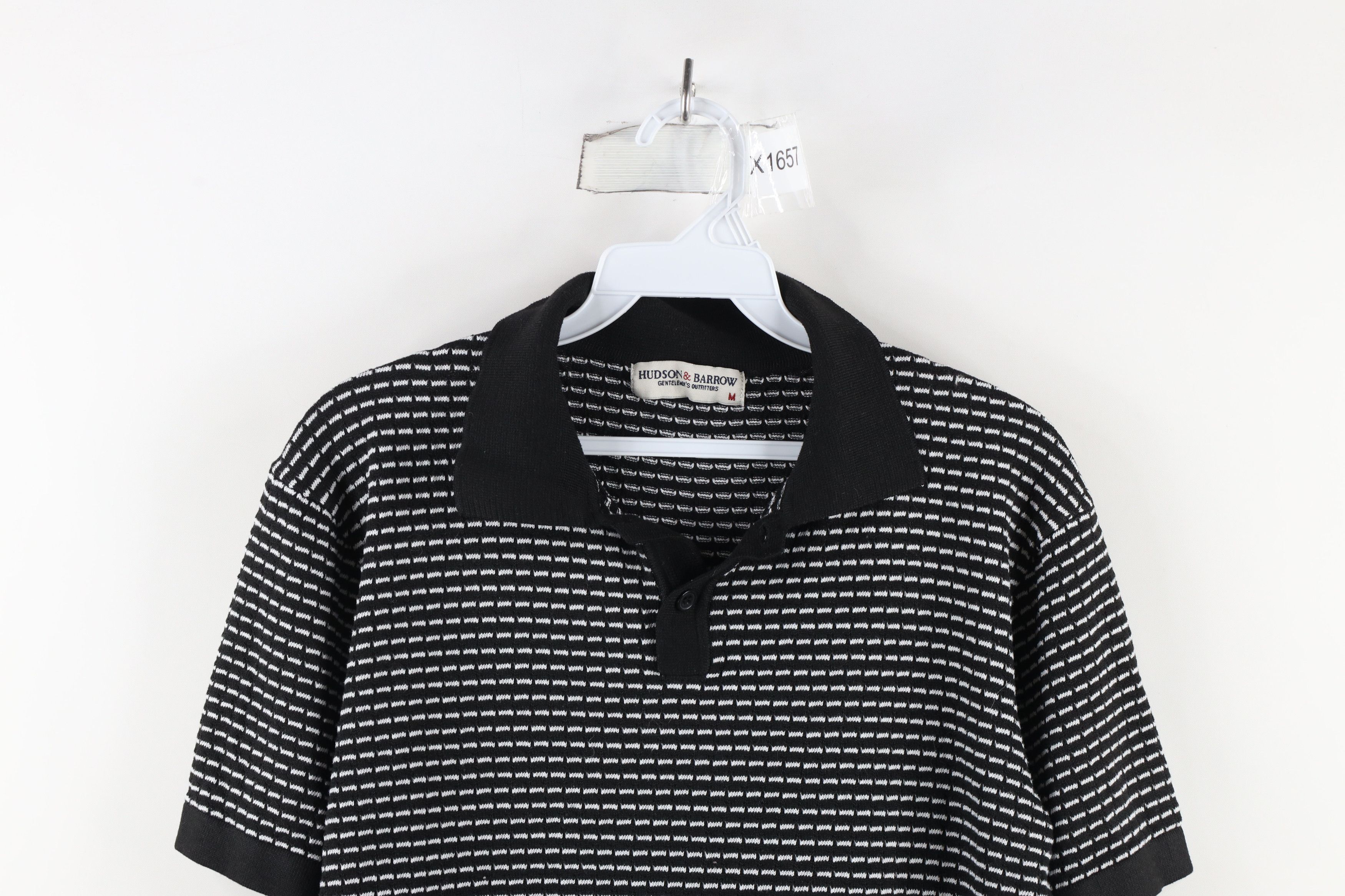 Vintage Vintage Rockabilly Knit Collared Pullover Polo Shirt Black Size US M / EU 48-50 / 2 - 2 Thumbnail