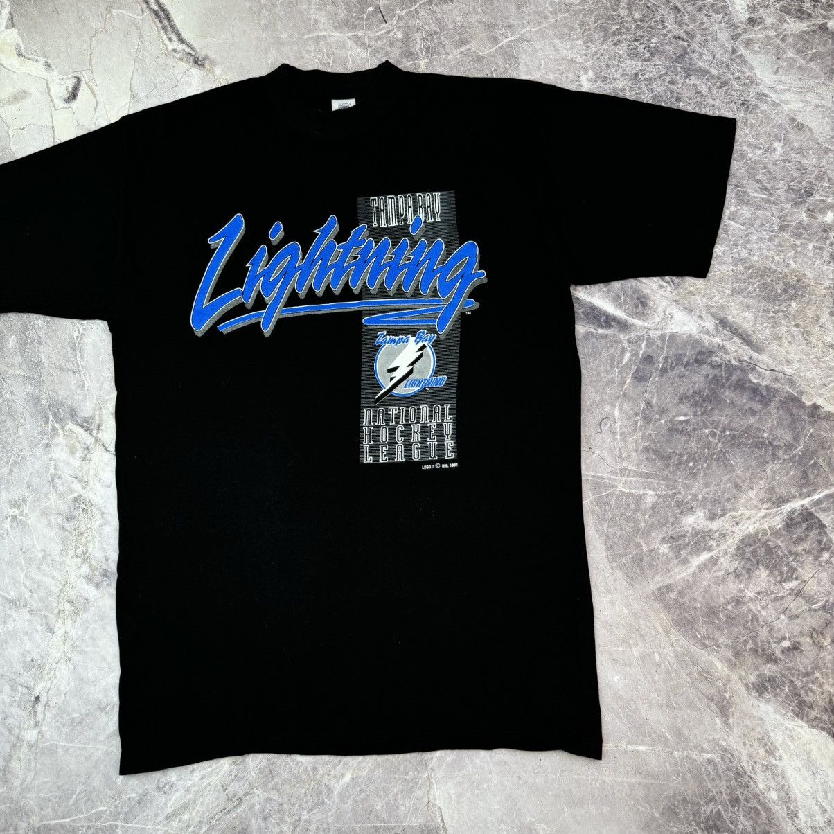 NHL × Vintage Vintage Tampa Bay Lightning T shirt NHL National Hockey Size US XL / EU 56 / 4 - 4 Thumbnail