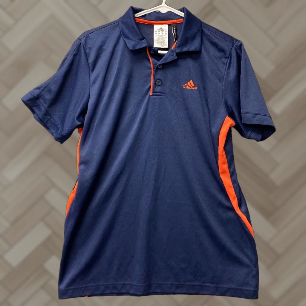 Adidas adidas Polo Shirt Men Activewear Short Sleeve Golf Navy Blue Size Small /112-41 Size US S / EU 44-46 / 1 - 1 Thumbnail