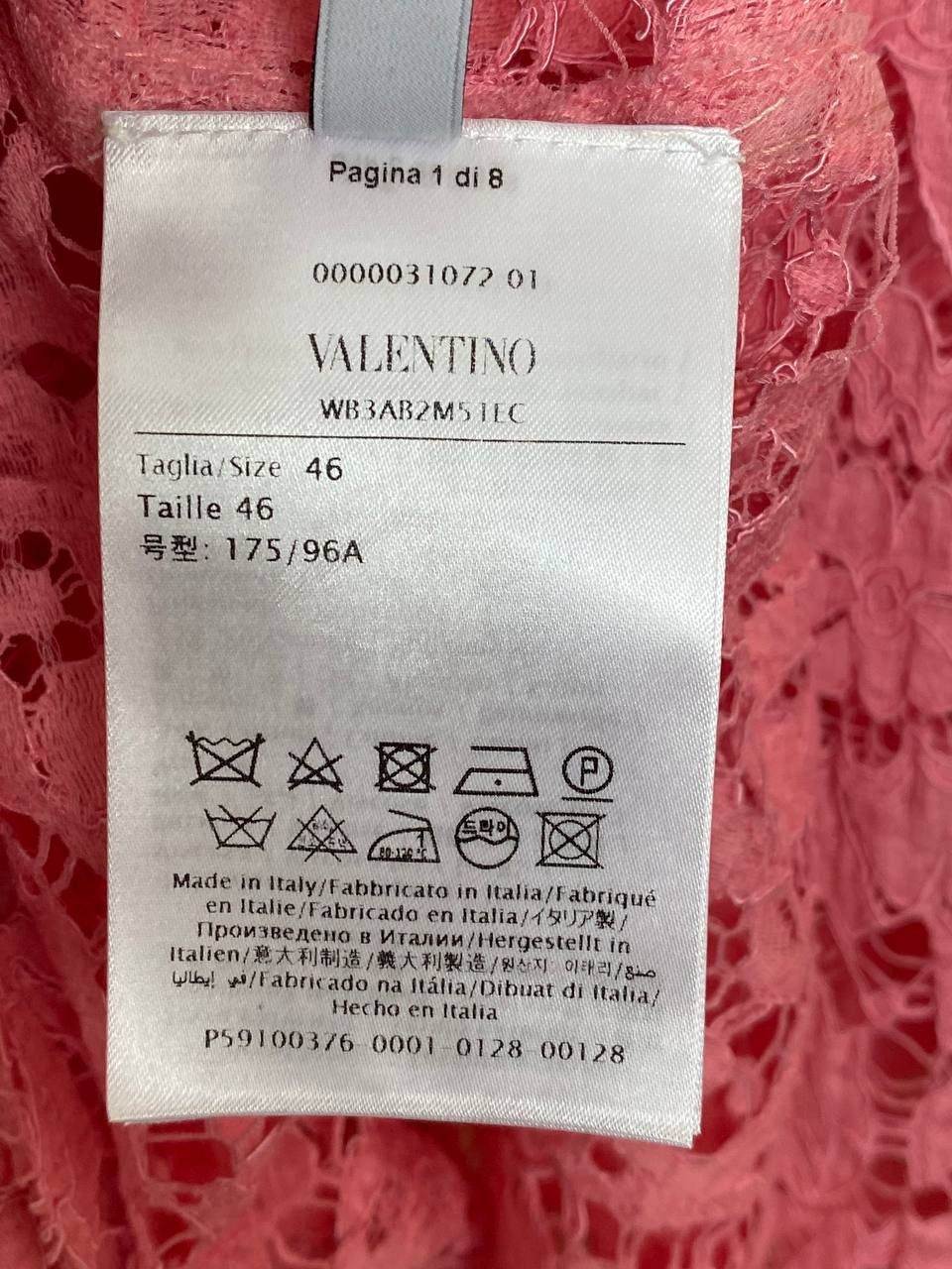 Valentino RRP 2900$ VALENTINO GARAVANI 2021 Long-Sleeve Lace Shirt Size L / US 10 / IT 46 - 12 Thumbnail