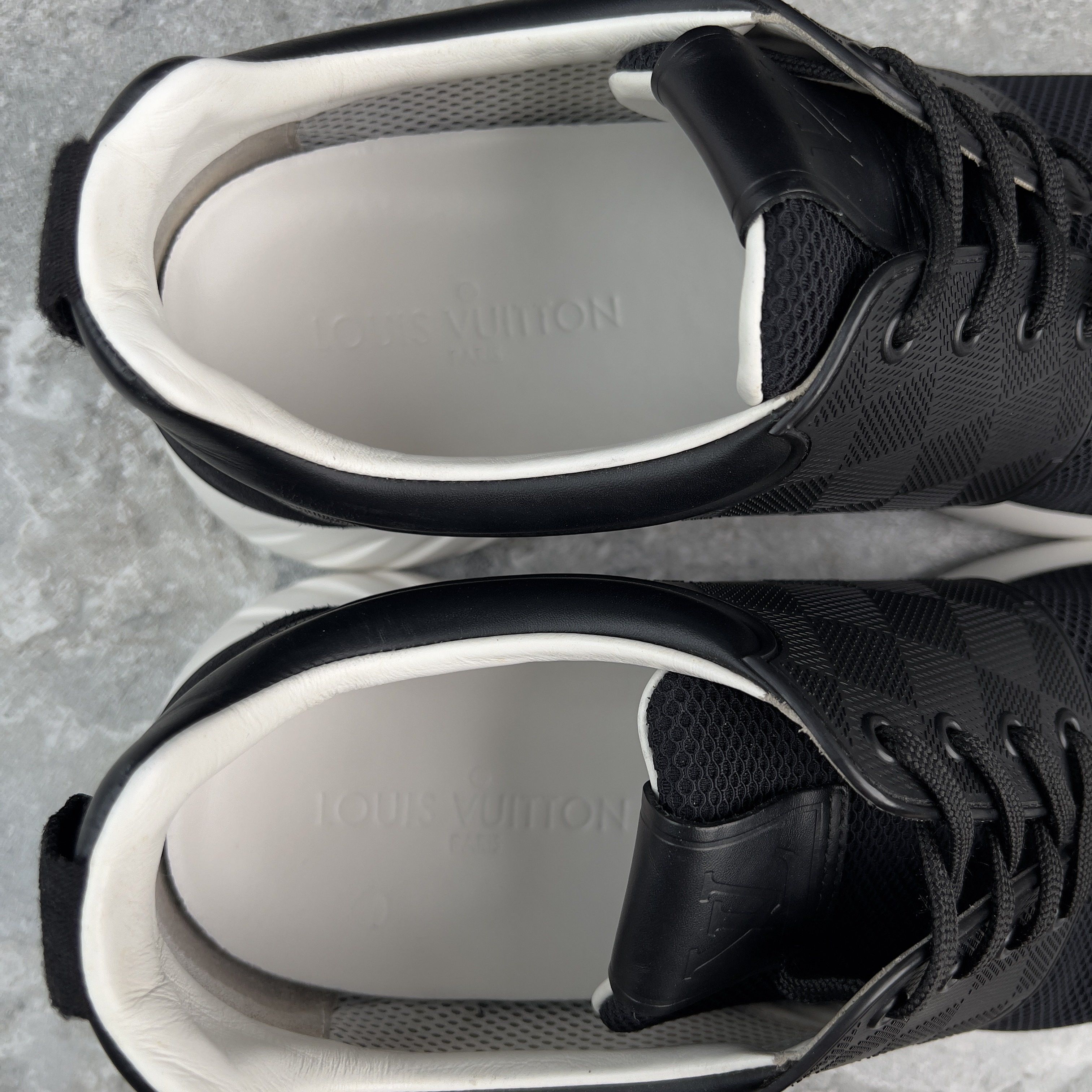 Louis Vuitton Fastlane Sneakers Damier Black Mesh Size US 11 / EU 44 - 8 Thumbnail
