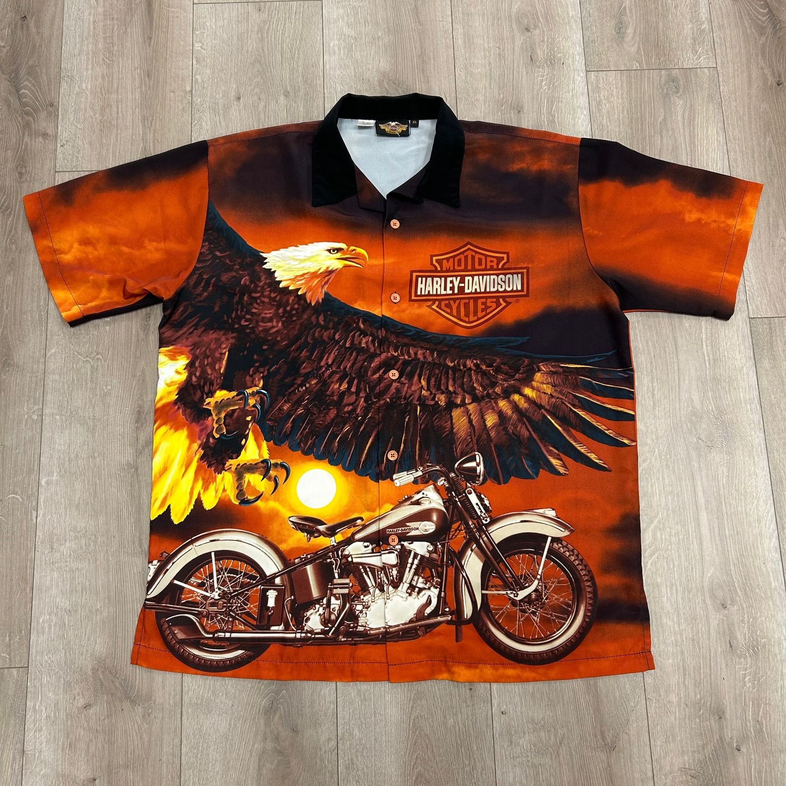 Harley Davidson Harley Davidson Eagle Sunset Biker Button Up Shirt size XL Size US XL / EU 56 / 4 - 1 Thumbnail