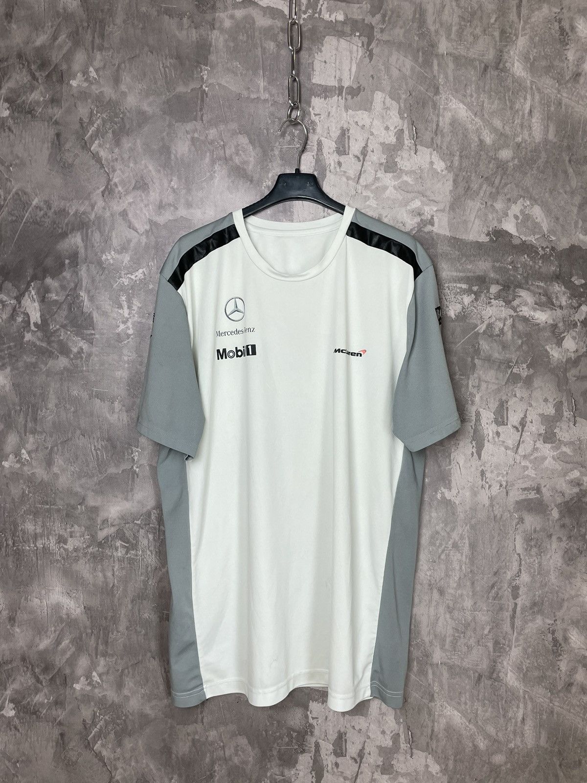 Vintage Mercedes Mclaren Racing Rare Sport Jersey T shirt Size US M / EU 48-50 / 2 - 1 Thumbnail