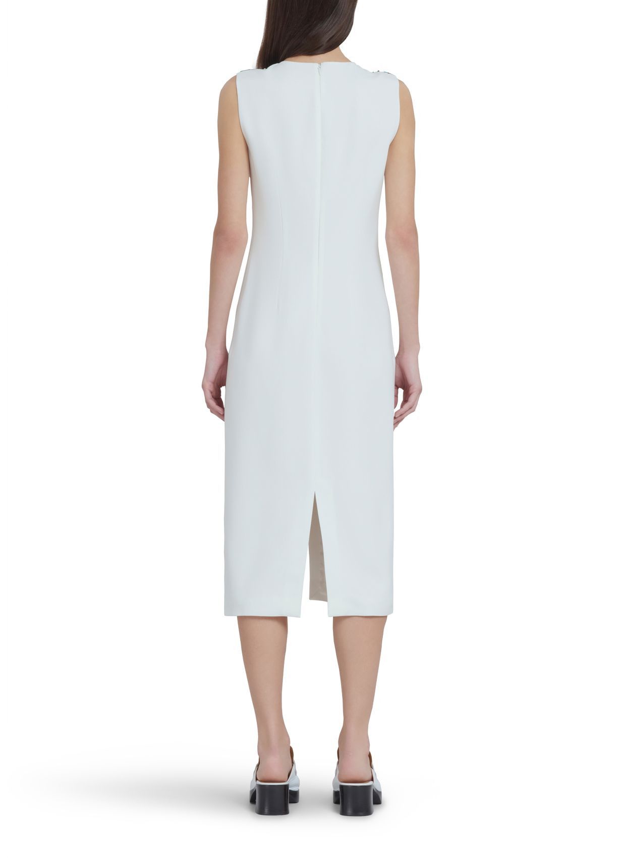 Marni o1srvl11e0624 Midi Dress in White Size M / US 6-8 / IT 42-44 - 2 Thumbnail