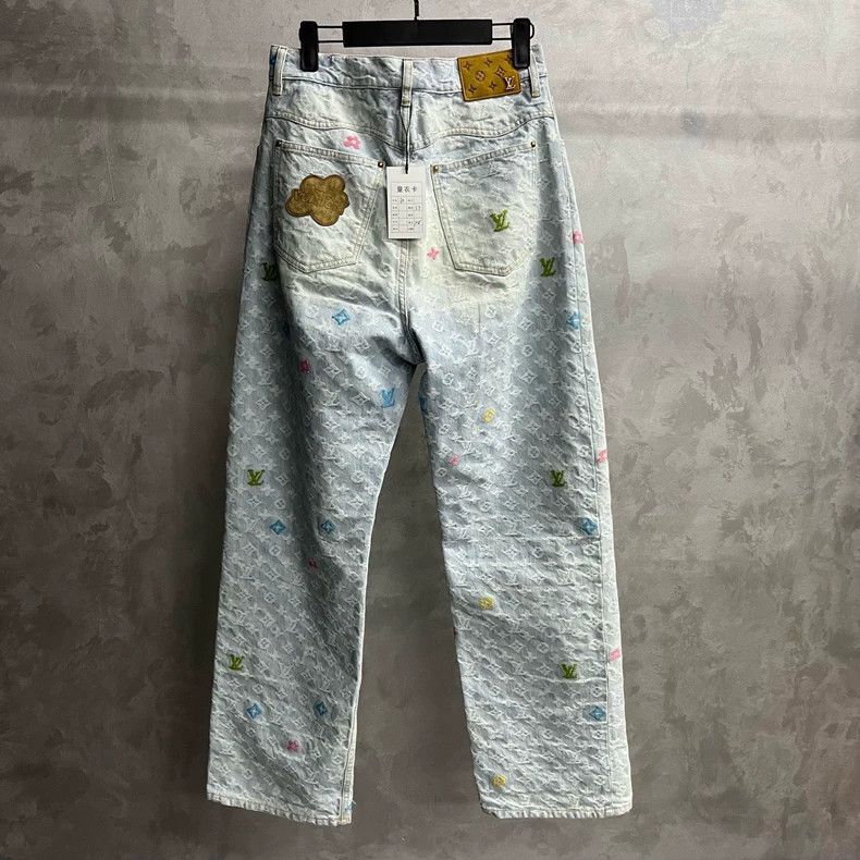 Louis Vuitton Louis Vuitton Blue Logo monogrammed button pocket jeans Size US 30 / EU 46 - 5 Thumbnail