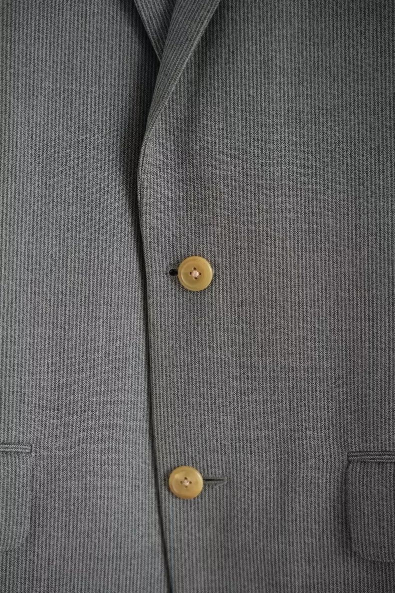 Yohji Yamamoto Yohji Yamamoto Yohji Yamamoto 90s Black Gray Striped Suit Size US M / EU 48-50 / 2 - 5 Thumbnail