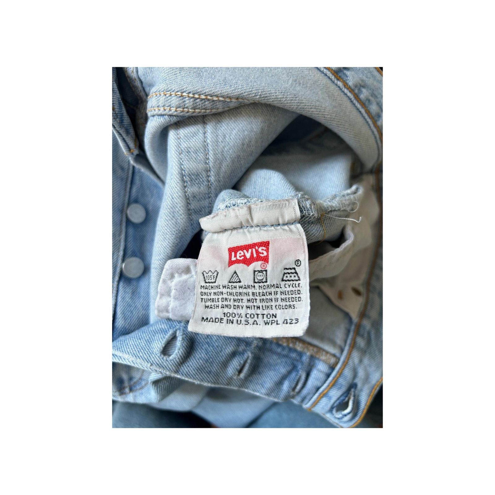 Levi's Levi's 501 W36 L30 USA Made 90s Light Wash Raw Hem Archive Size US 36 / EU 52 - 9 Thumbnail