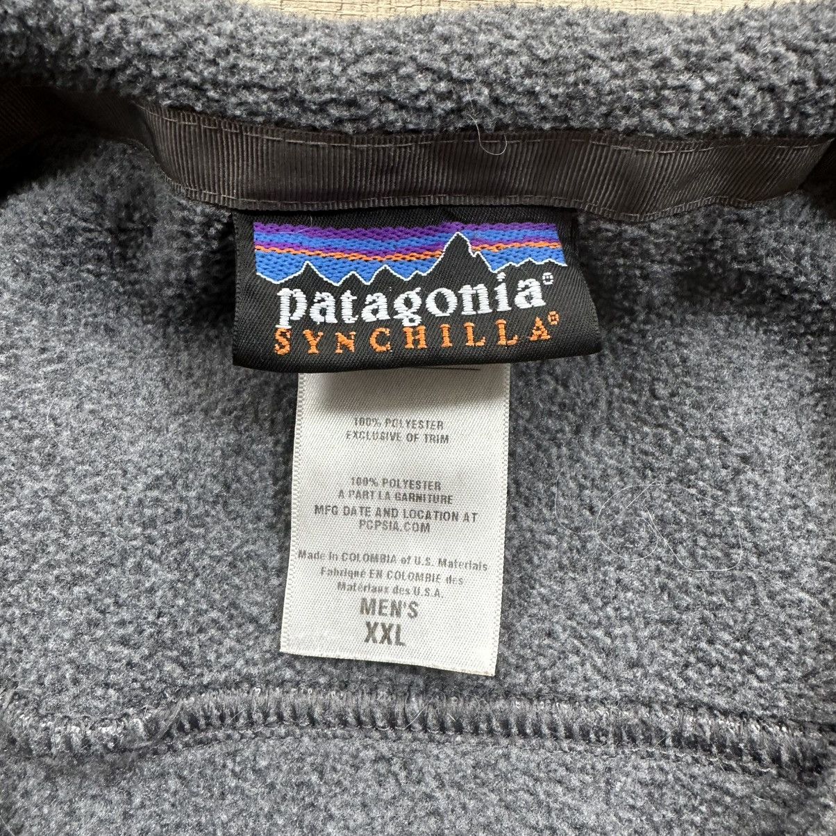 Patagonia Vintage 2000s Patagonia Synchilla Grey Fleece Zip Up Jacket Size US XXL / EU 58 / 5 - 6 Thumbnail