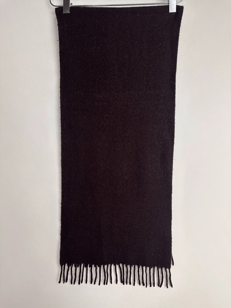 Yohji Yamamoto Yohji Yamamoto Wool and cashmere-blend dark brown scarf 250 Size ONE SIZE - 4 Thumbnail