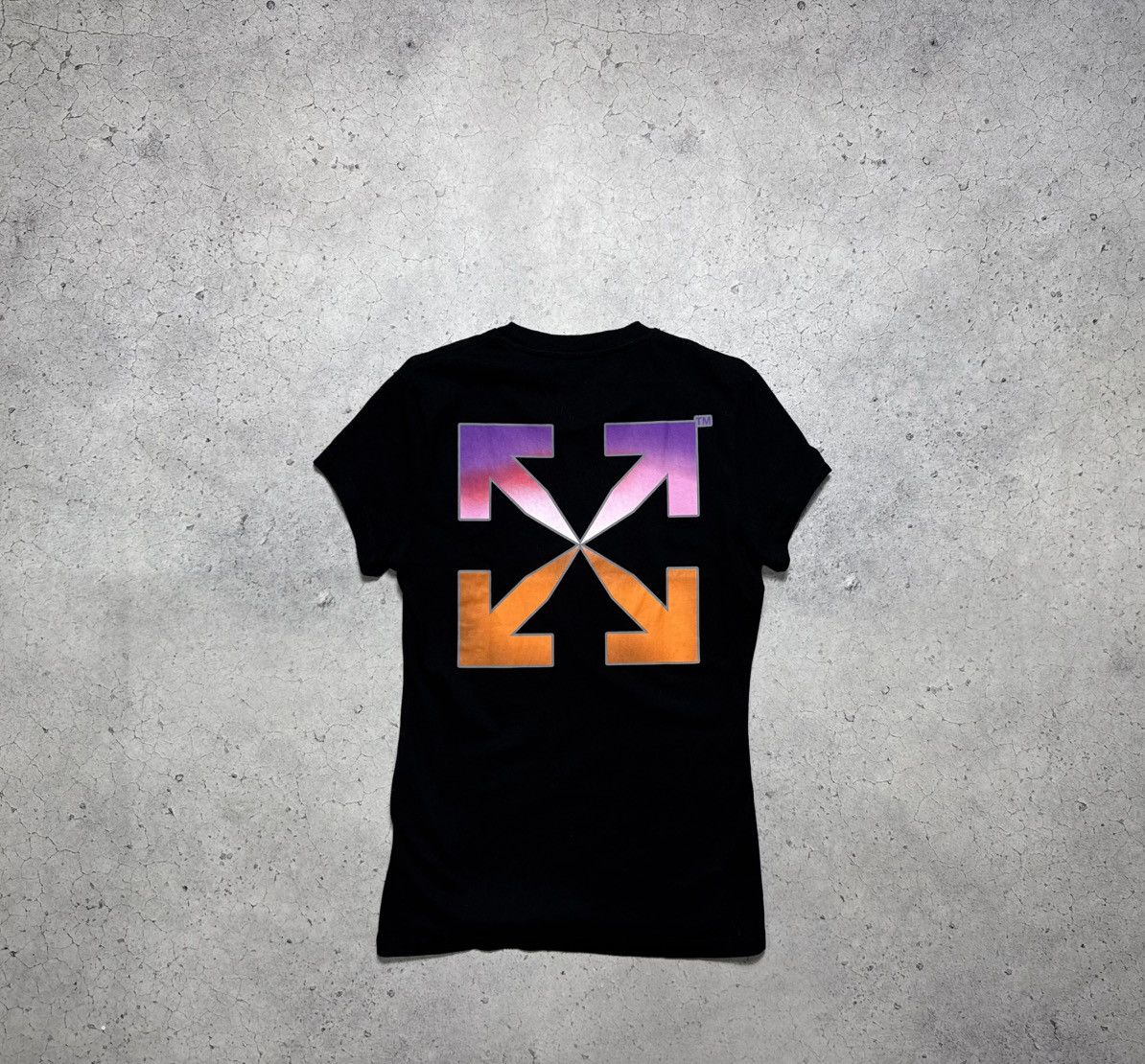 Off-White Off White Women’s Luxury T-Shirt Big Logo Rare Black Size S / US 4 / IT 40 - 1 Thumbnail