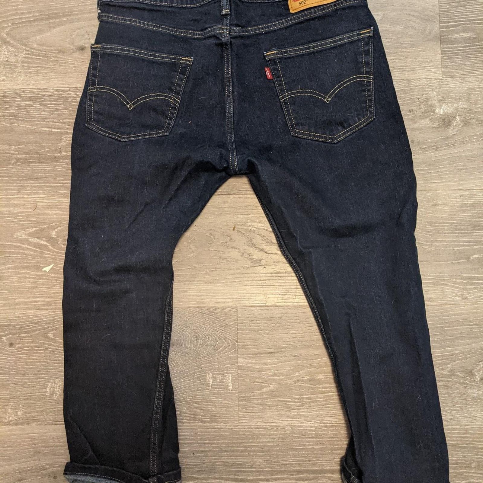 Levi's Levis 502 Blue Denim Jeans Size US 34 / EU 50 - 2 Thumbnail