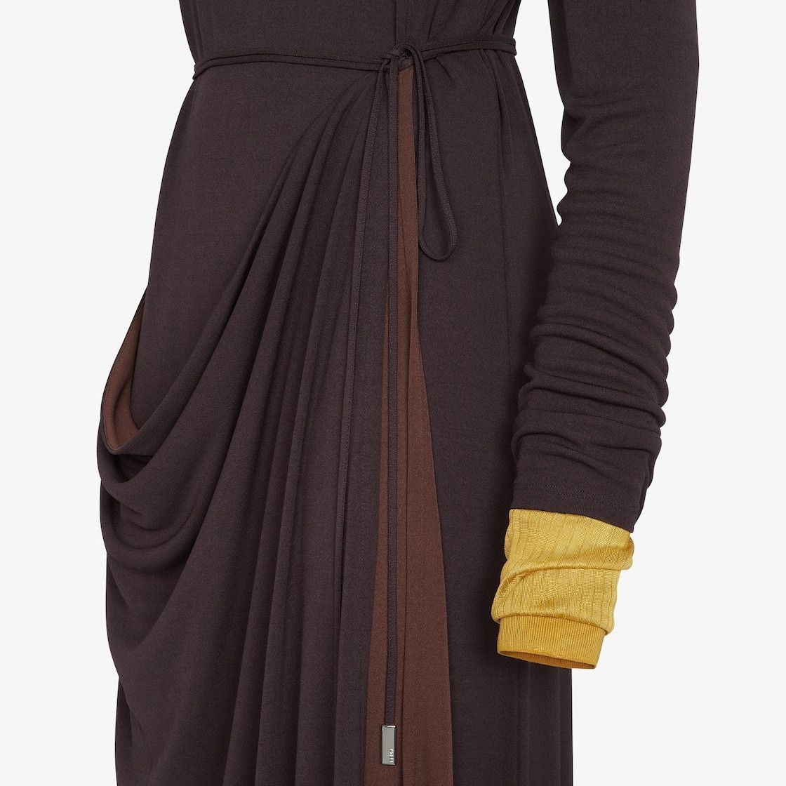 Fendi o1s1wg110226 Maxi Dress in Dark Purple Size XS / US 0-2 / IT 36-38 - 3 Thumbnail