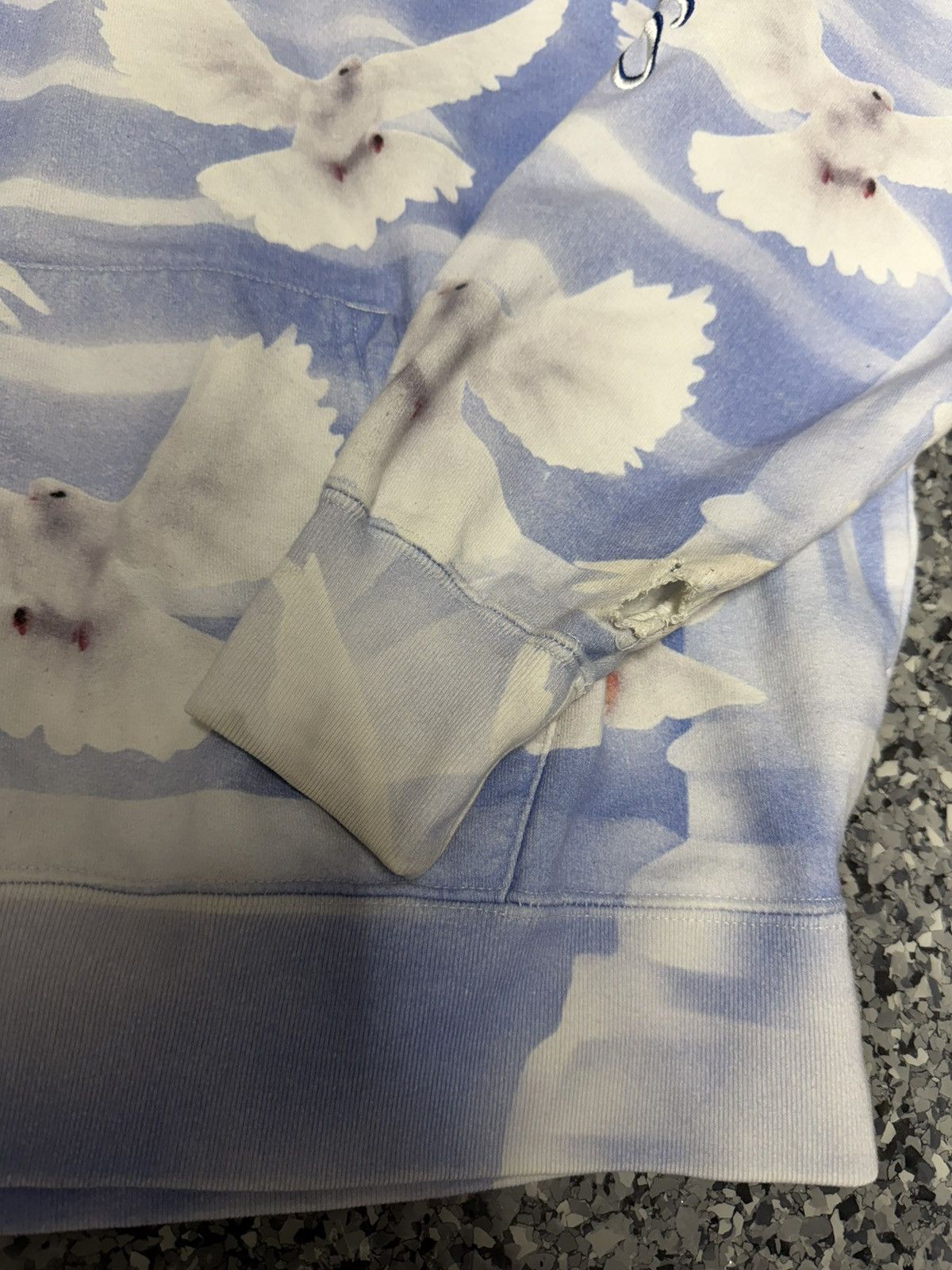 Supreme Supreme Doves Hooded Sweatshirt Blue Size US S / EU 44-46 / 1 - 5 Thumbnail