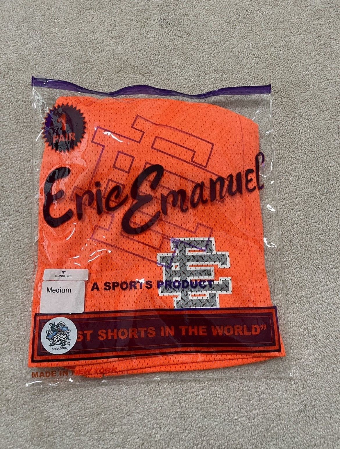 Eric Emanuel x New York Sunshine shorts