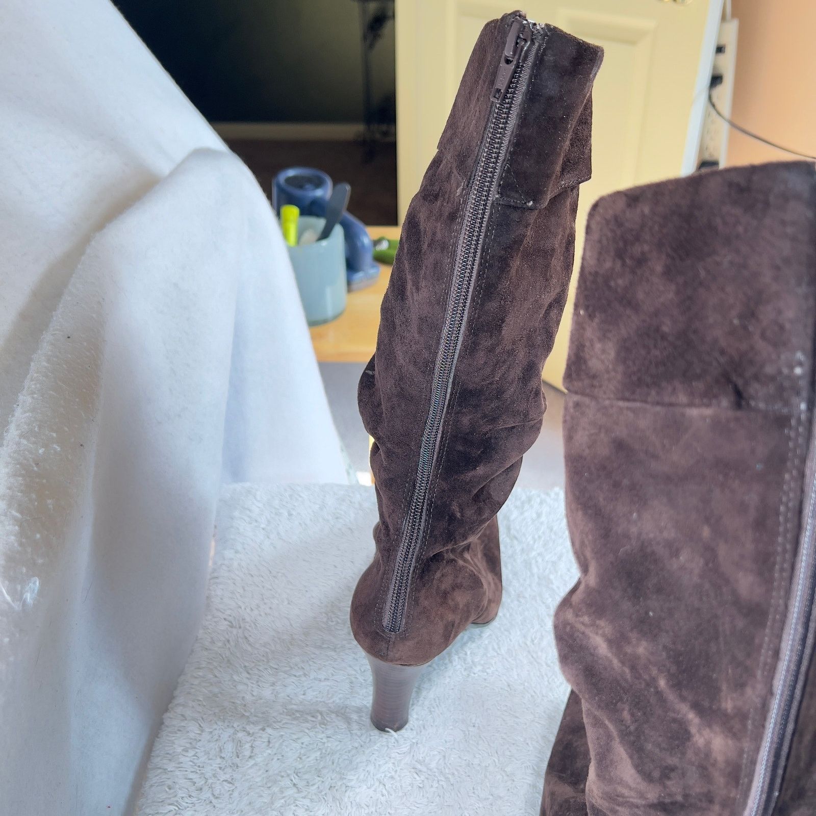 Other White Mountain Genuin Suede Leather Thigh Boot Carson B32696 Size US 8 / IT 38 - 8 Thumbnail