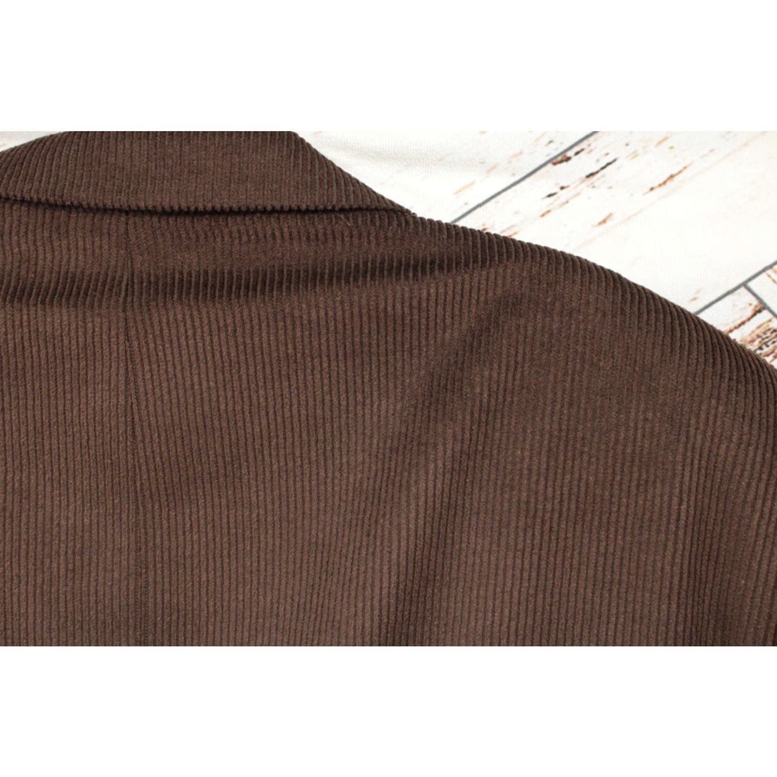 Jos. A. Bank Jos A Bank Blazer Mens 48L Corduroy Wool Silk Brown Preppy Sport Coat Blazer 90s Classic notches Single-Breasted Two-Button Missed Hole Back Arm Size 48R - 4 Thumbnail