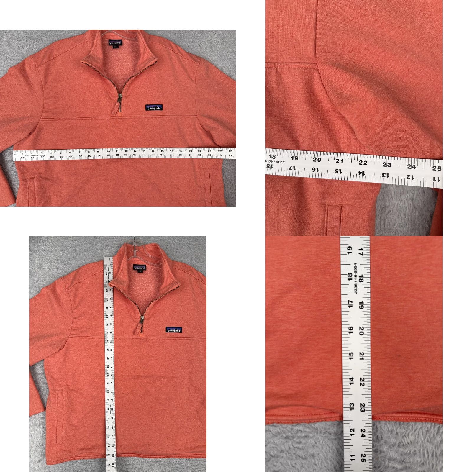 Patagonia Patagonia Sweater Shirt XL Orange Organic Cotton Quarter Zip Pullover Mens Seasonal Warmth 1/4 Zip Pullover Size XL / US 12-14 / IT 48-50 - 8 Thumbnail