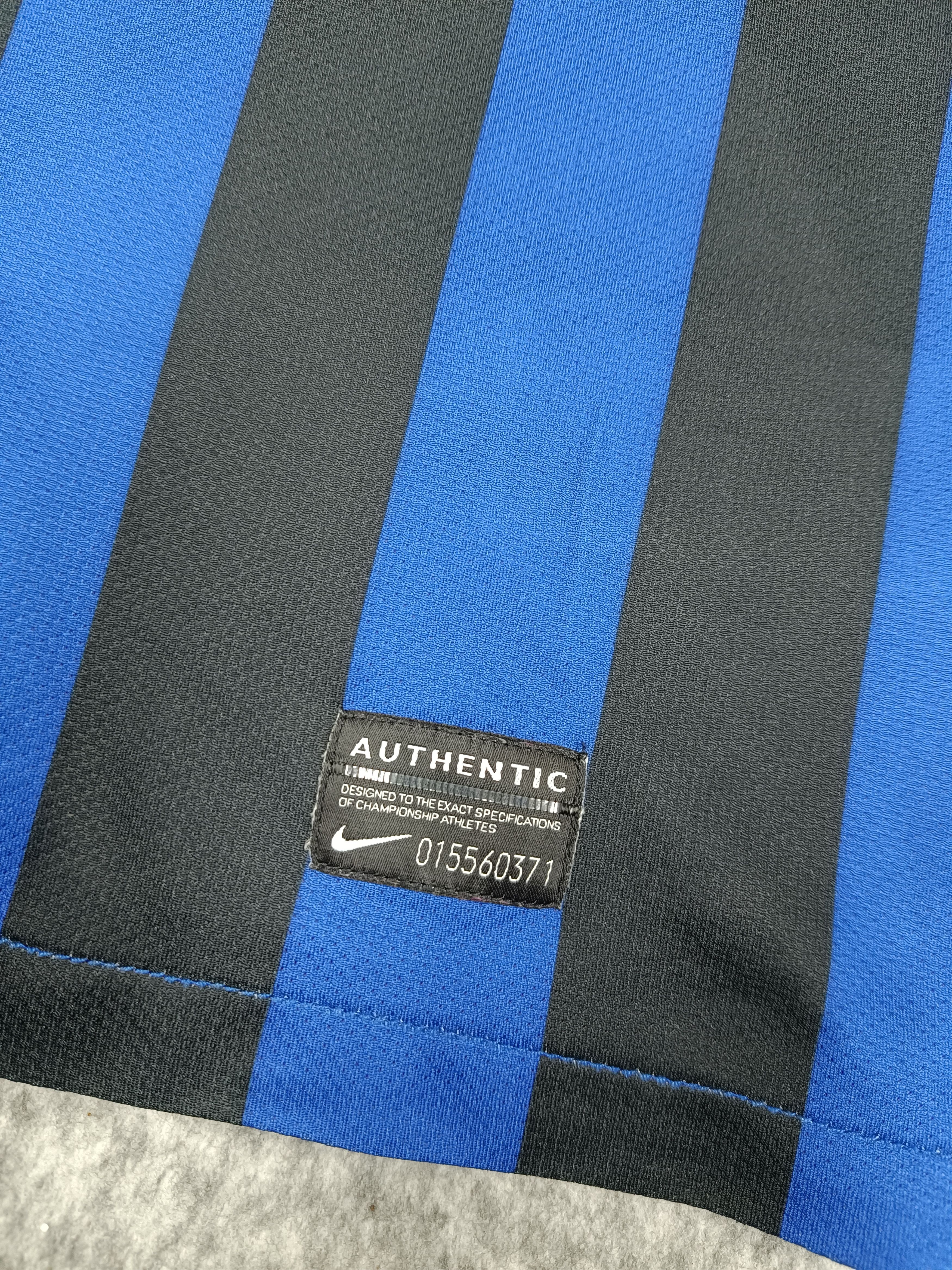 Nike Inter Milan Shirt 2011 2012 Blue Home Nike Football Soccer Size US M / EU 48-50 / 2 - 8 Thumbnail