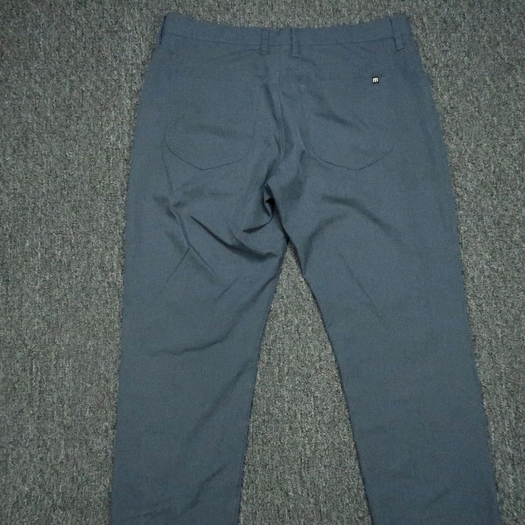 TravisMathew Travis Mathew Pants Mens 35x31 Blue Open To Close 2.0 5 Pocket Trouser Stretch Black? Size US 35 - 6 Thumbnail