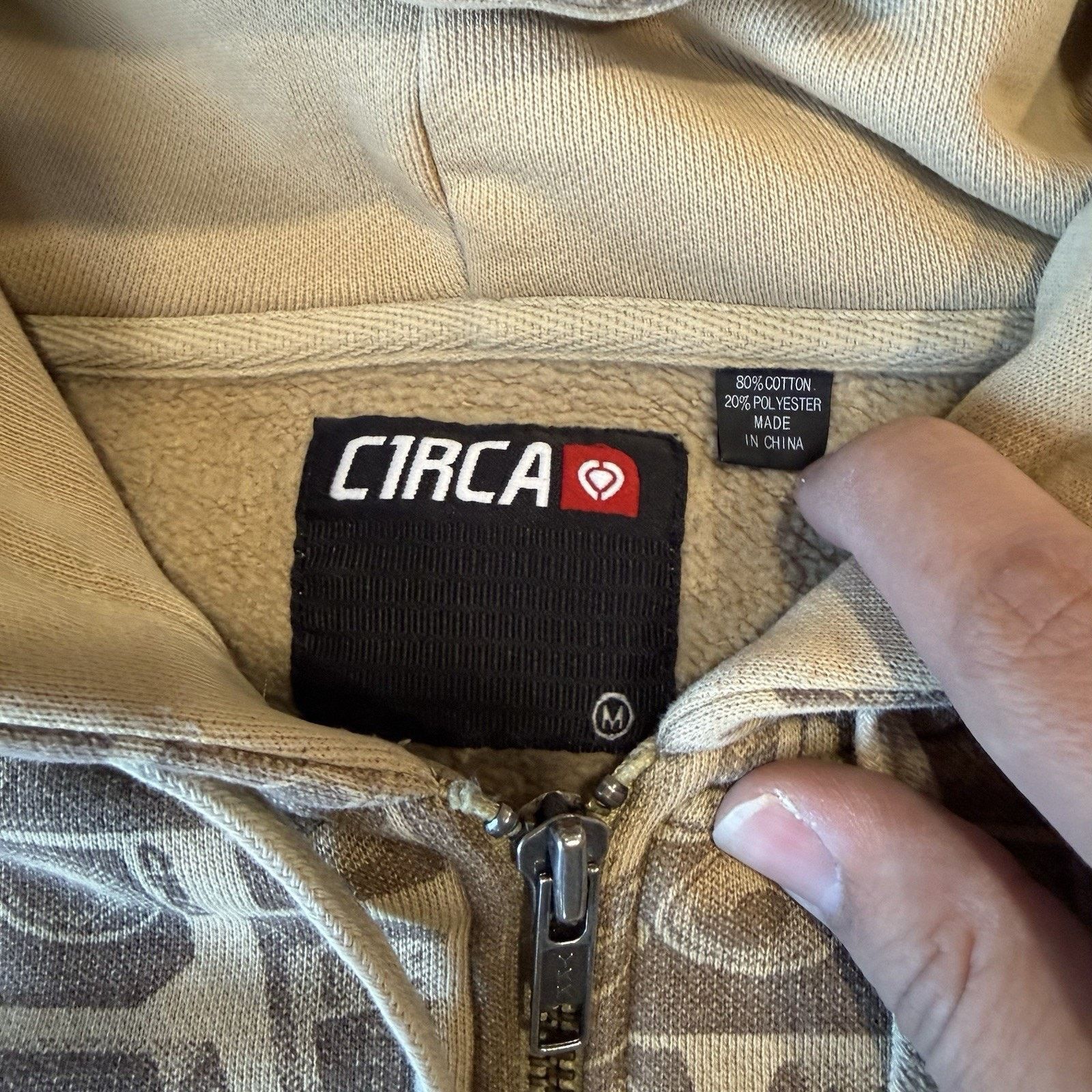 C1RCA Vintage Circa Skateboards Jacket M Brown Full Zip Fleece Size US M / EU 48-50 / 2 - 9 Thumbnail