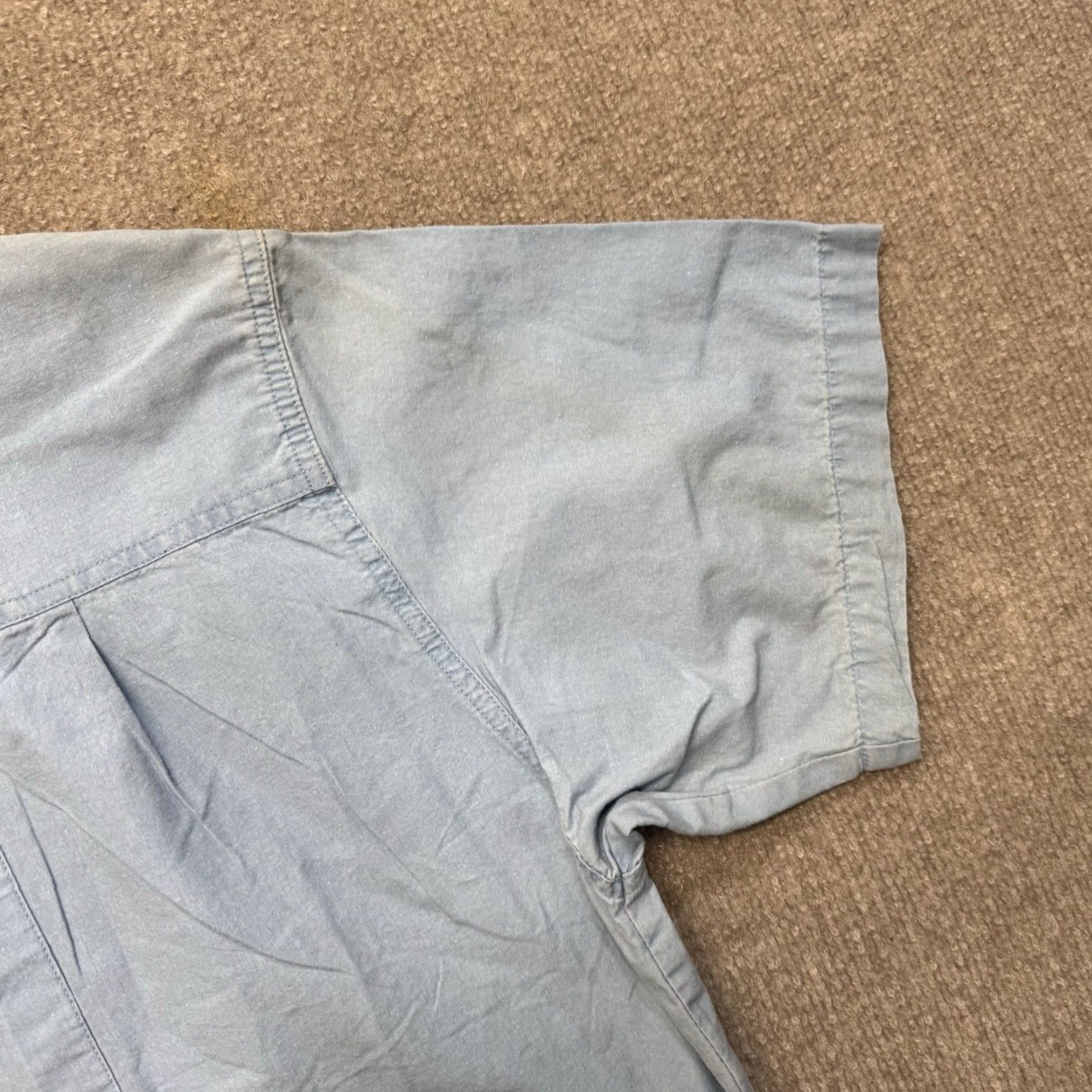 Gotcha VINTAGE Gotcha Shirt Mens XL 80s Surf NOS Blue Chambray Skate Size US XL / EU 56 / 4 - 5 Thumbnail