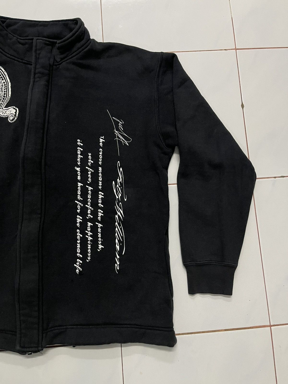 If Six Was Nine × Japanese Brand × Seditionaries 2000s IFSIXWASNINE STYLE ZIPPER COTTON JACKET RARE DESIGN Size US L / EU 52-54 / 3 - 4 Thumbnail