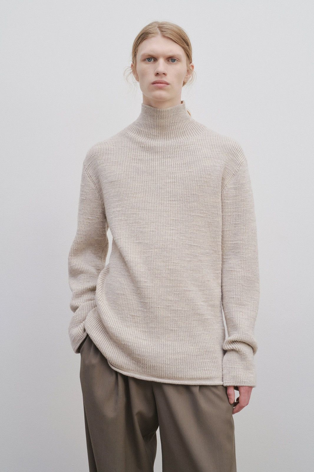 The Row The Row Robbie Ribbed Merino Wool Rollneck Sweater Size US S / EU 44-46 / 1 - 7 Thumbnail